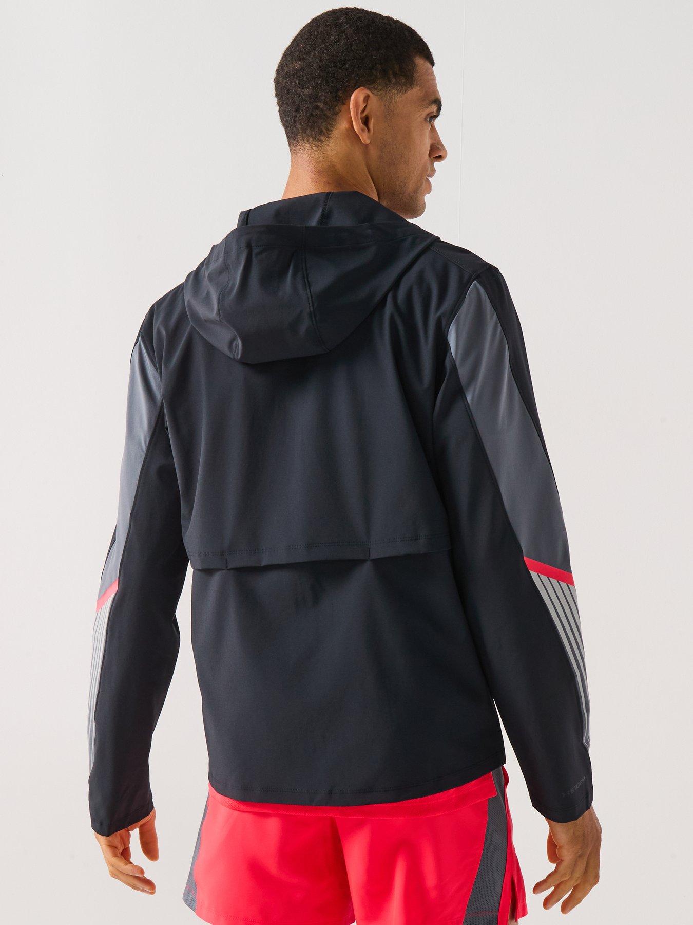 Image 2 of 6 of UNDER ARMOUR Mens Running Velociti Storm Hooded Jacket - Black