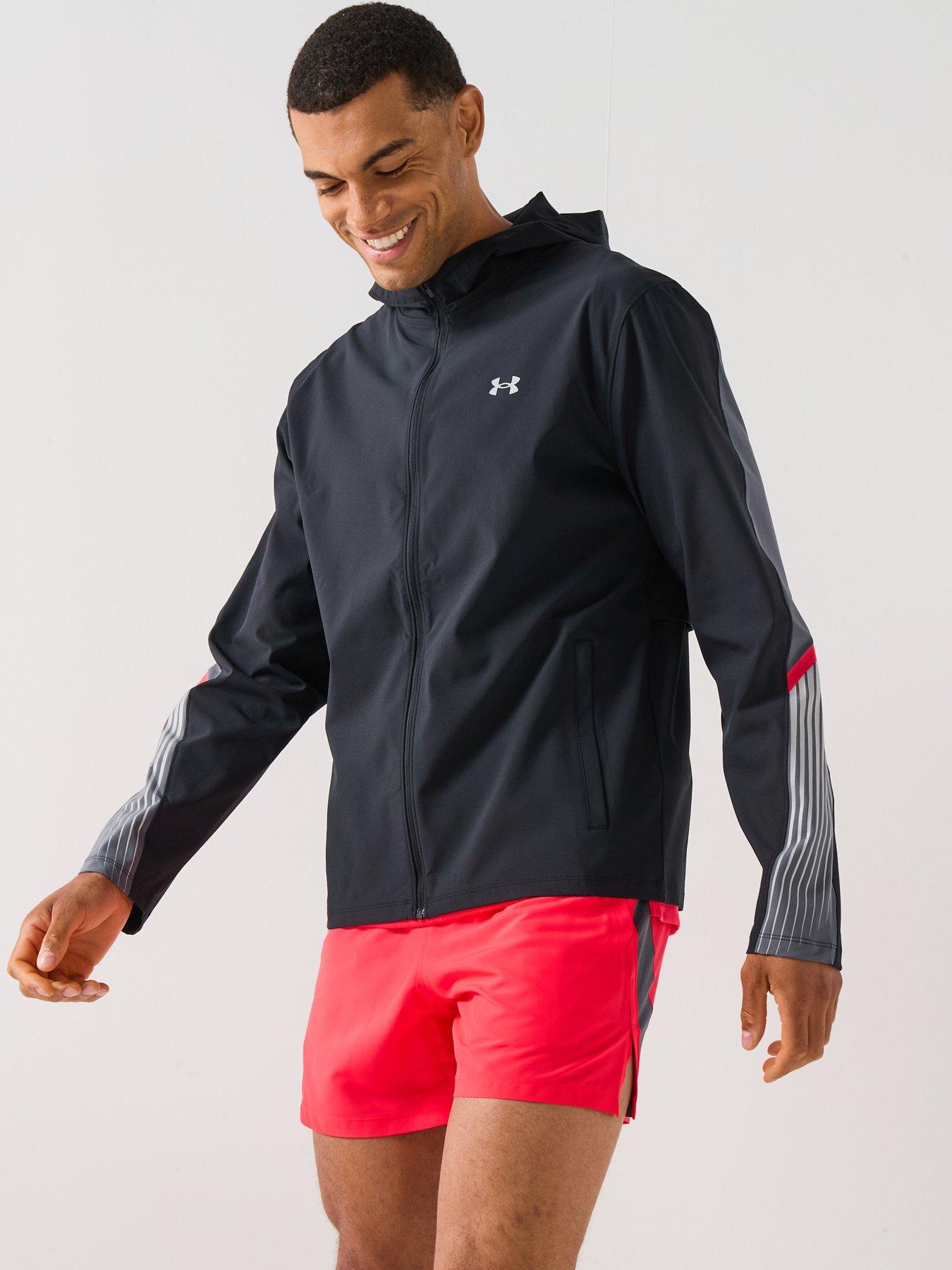 Image 5 of 6 of UNDER ARMOUR Mens Running Velociti Storm Hooded Jacket - Black