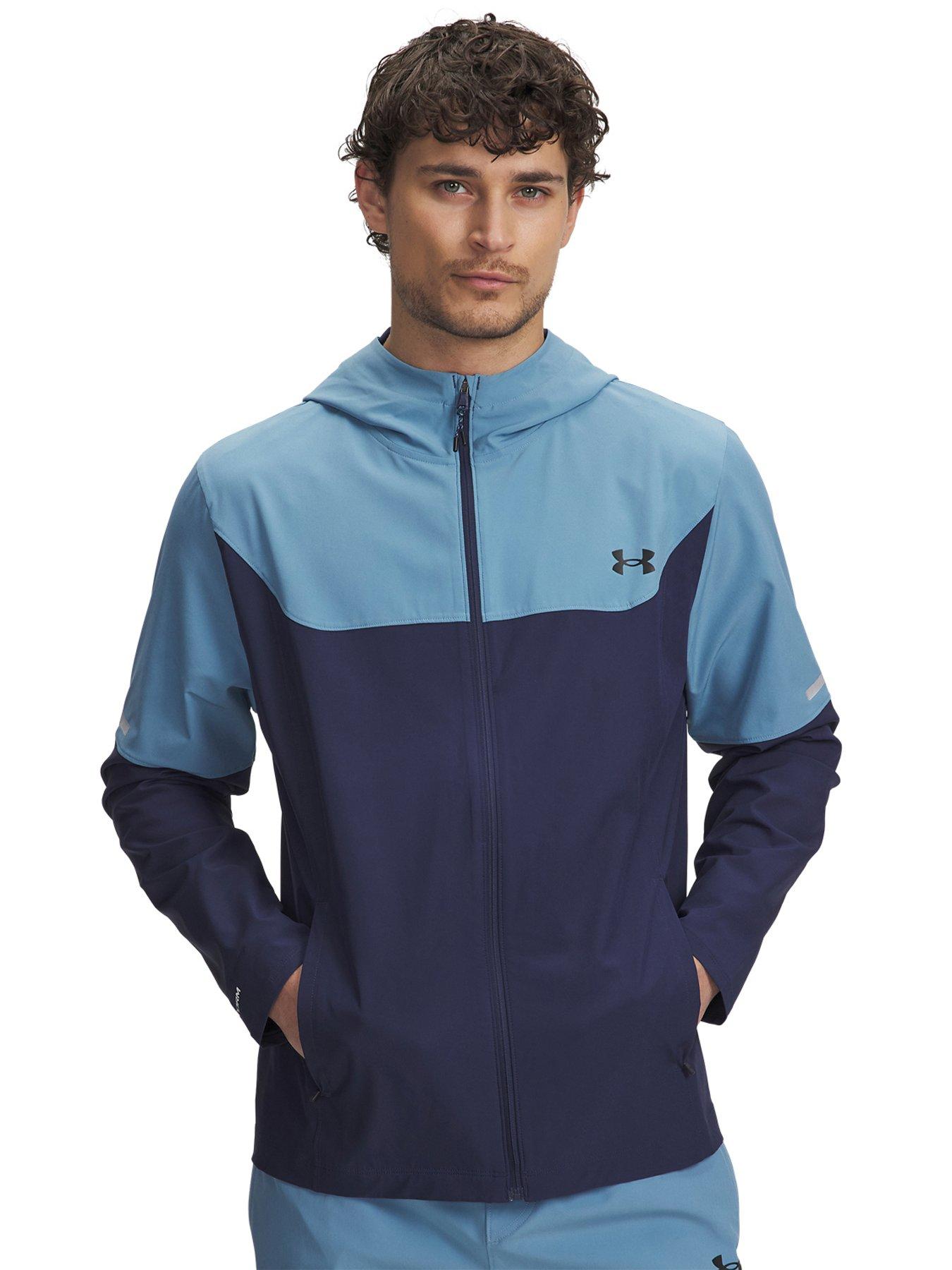 UNDER ARMOUR Mens Training Tech Utility Woven Jacket - Blue