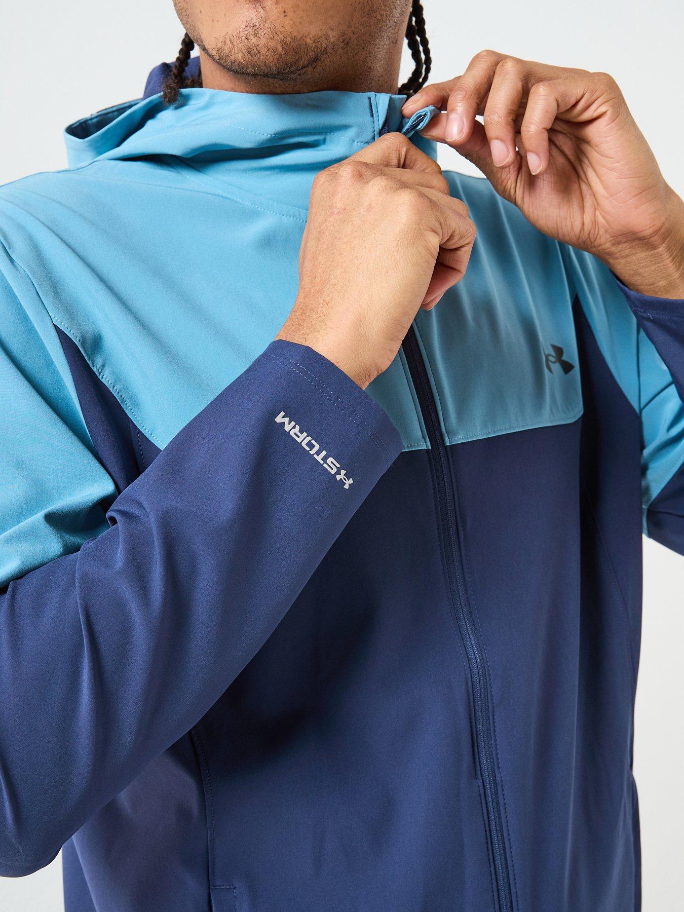 UNDER ARMOUR Mens Training Tech Utility Woven Jacket - Blue | Very