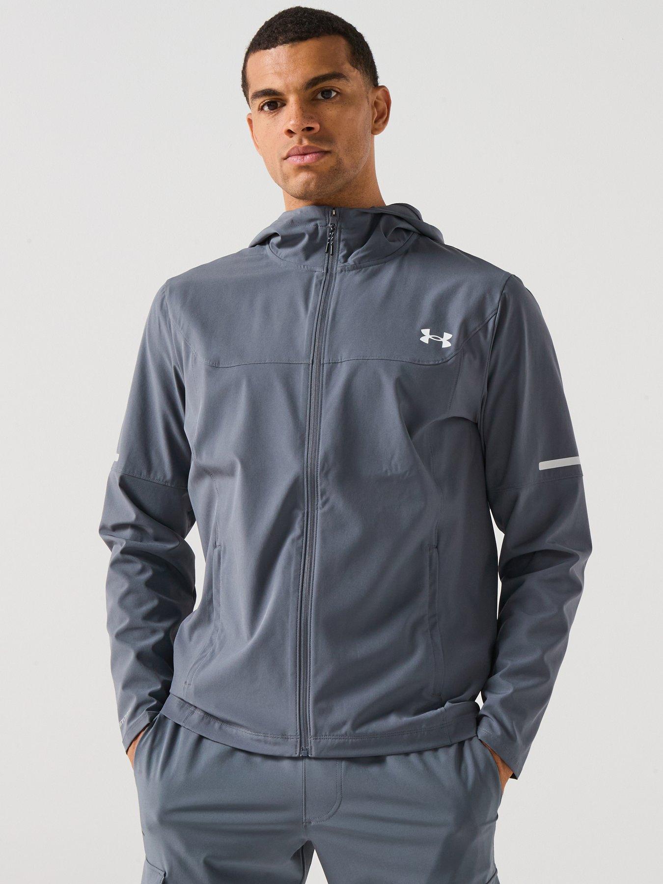 undefined Mens Training Tech Utility Woven Jacket - Grey