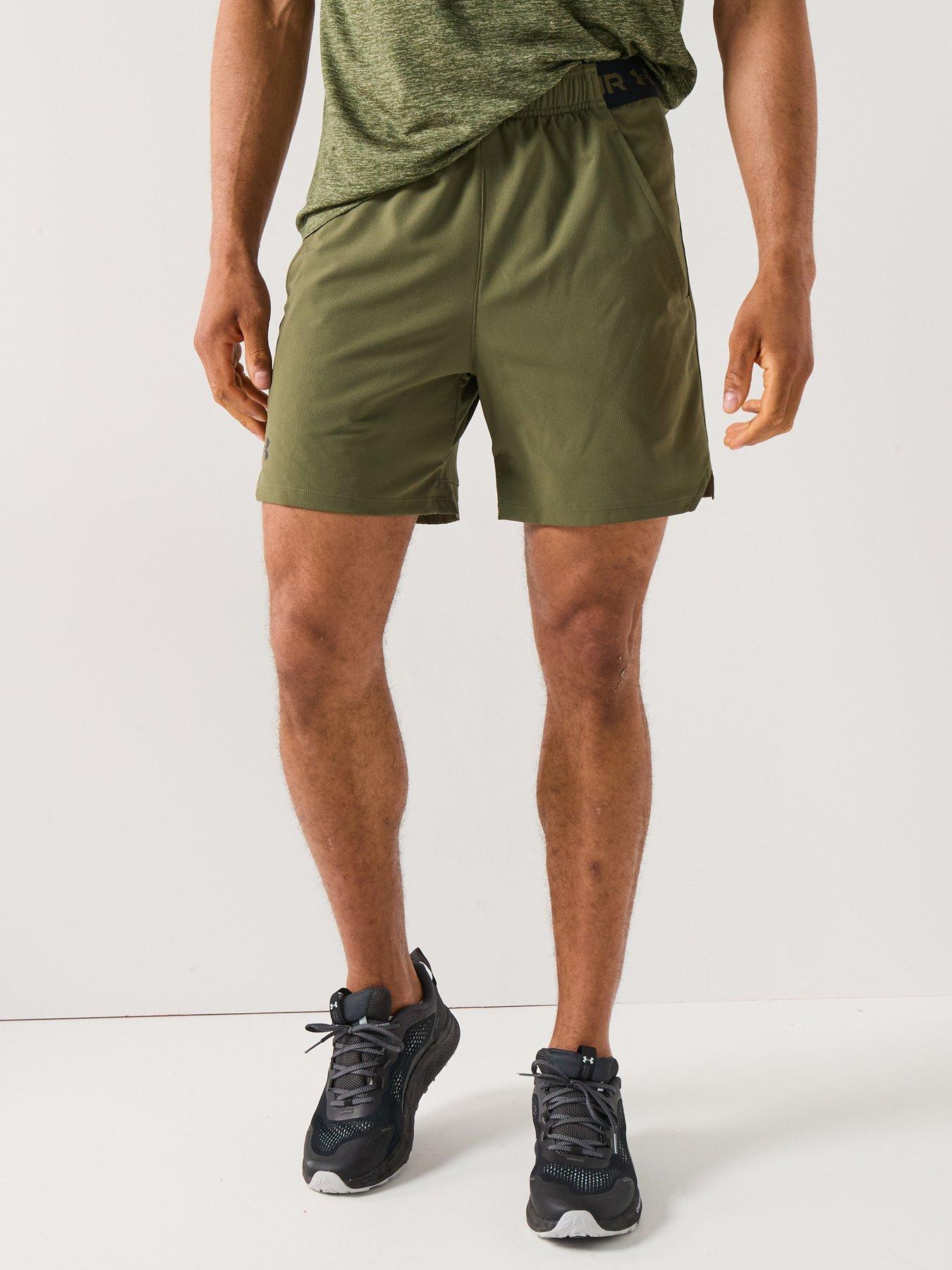 undefined Mens Training Vanish Woven 6In Shorts - Green