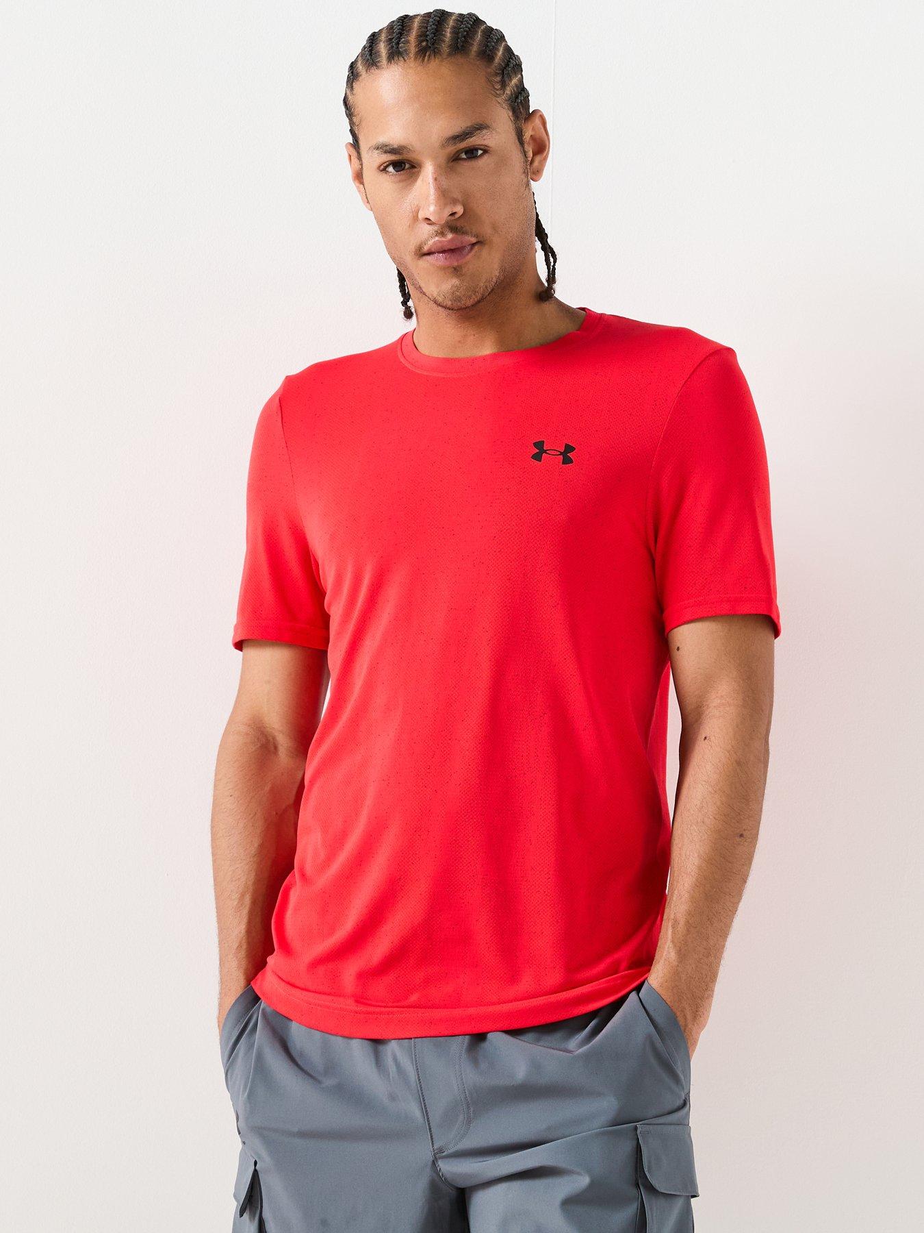 Under Armour Mens Training Vanish Seamless Novelty T-Shirt - Red