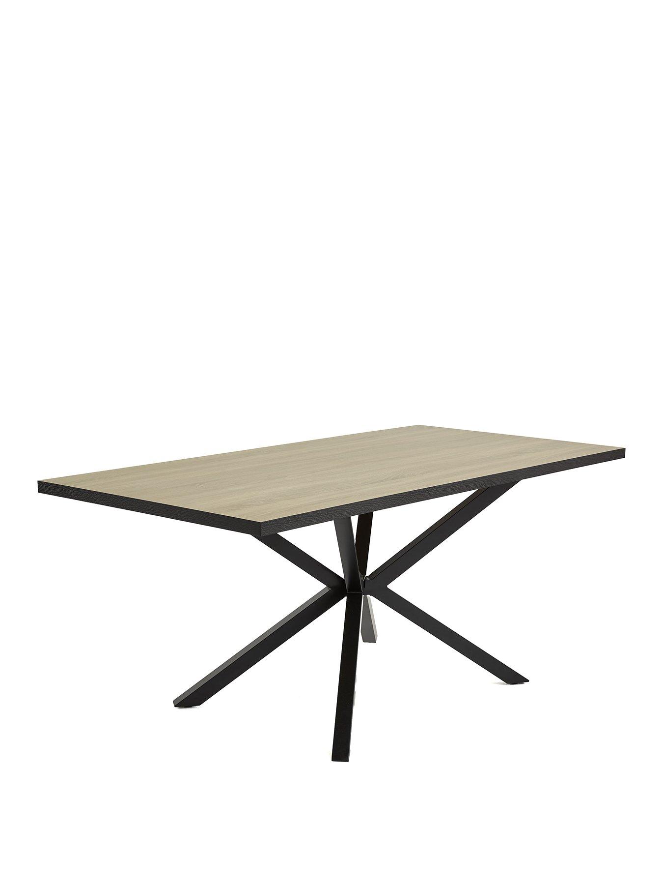 Image 3 of 7 of The Very Collection Oslo 180cm Rectangular Dining Table &amp; 4 Alisha Boucle Chairs - FSC&reg; Certified
