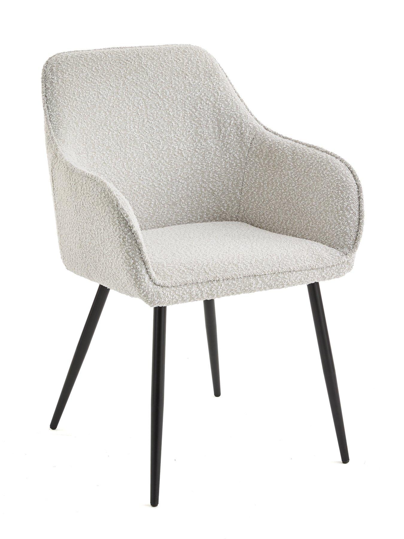 Image 4 of 7 of The Very Collection Oslo 180cm Rectangular Dining Table &amp; 4 Alisha Boucle Chairs - FSC&reg; Certified