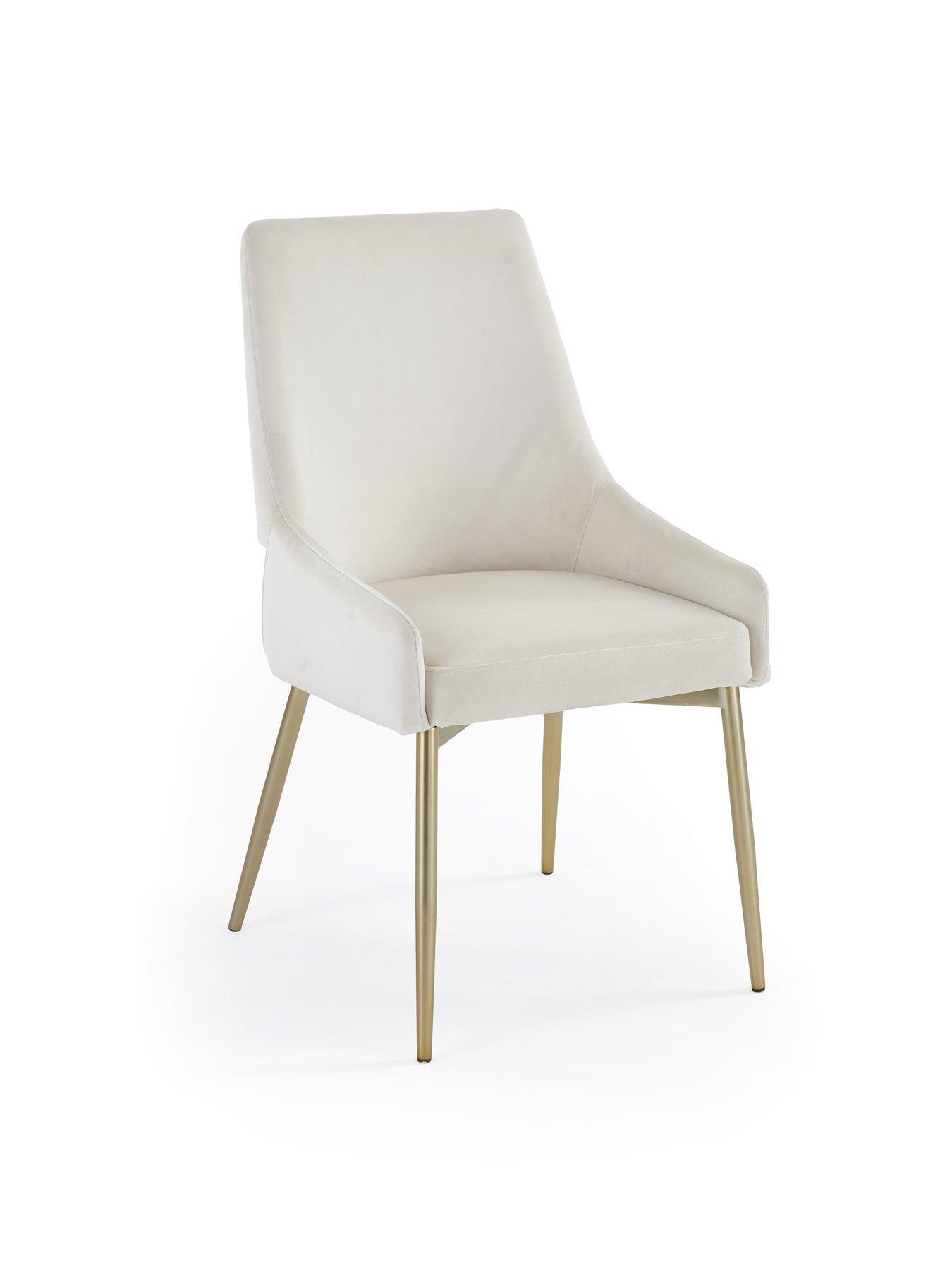 Image 5 of 7 of The Very Collection Savannah 120cm Round Ceramic Dining Table &amp; 4 Nala Dining Chairs - FSC&reg; Certified
