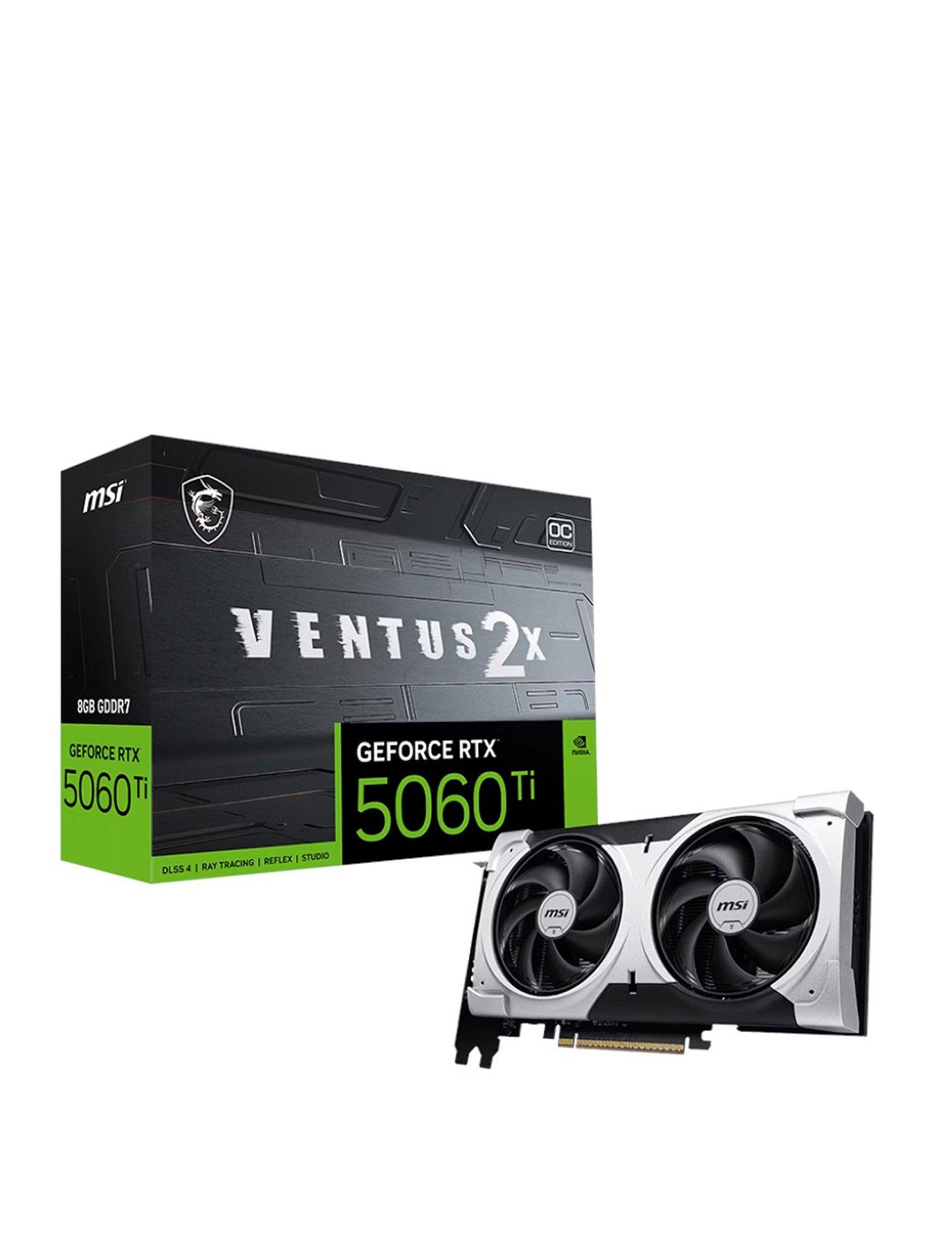 MSI Ventus 2X NVIDIA GeForce RTX 5060 Ti 8GB GDDR7 PCIe 5.0 Overclocked Graphics Card