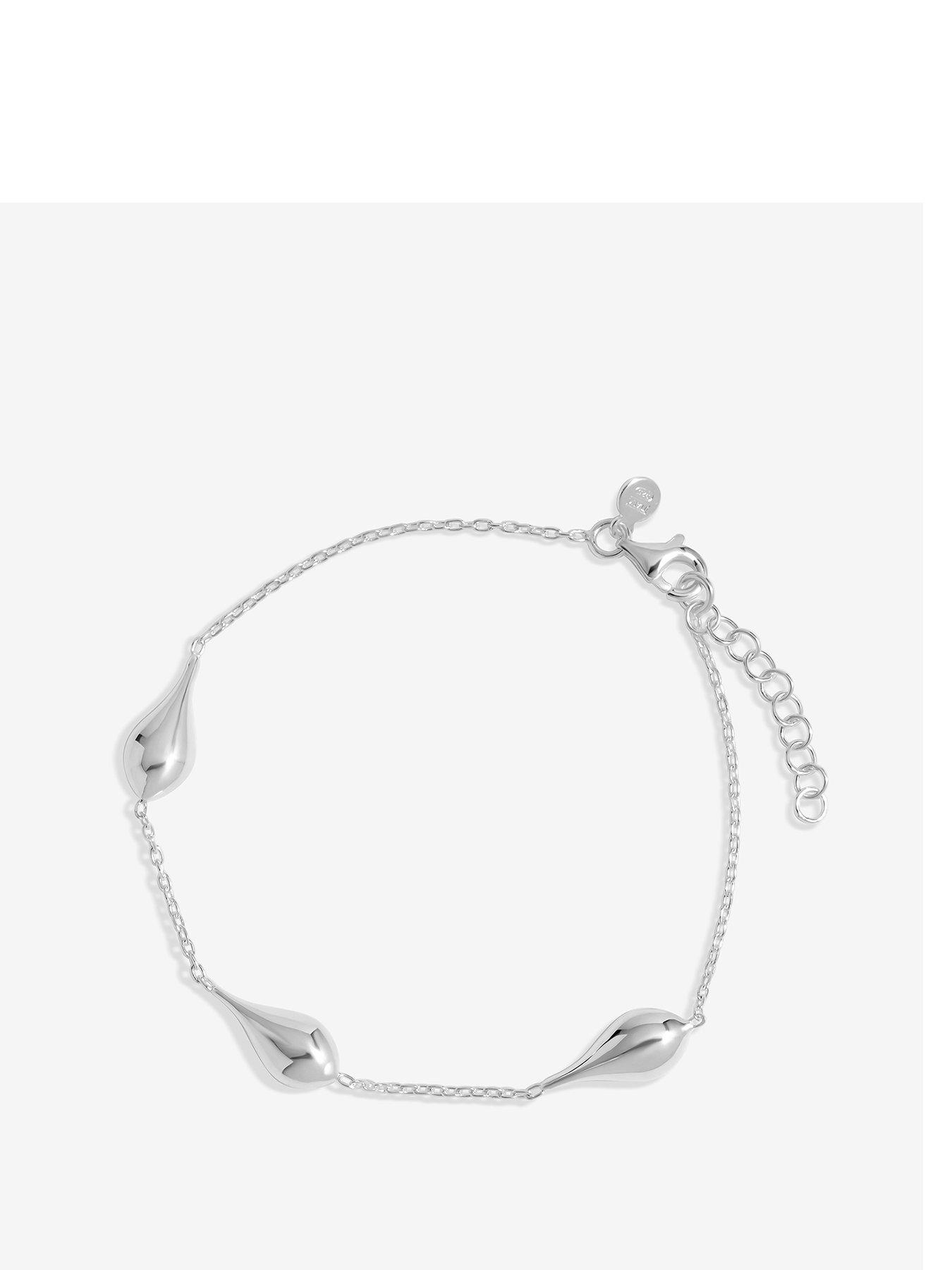 undefined Sterling Silver 925 Polished Nugget Orb Bracelet
