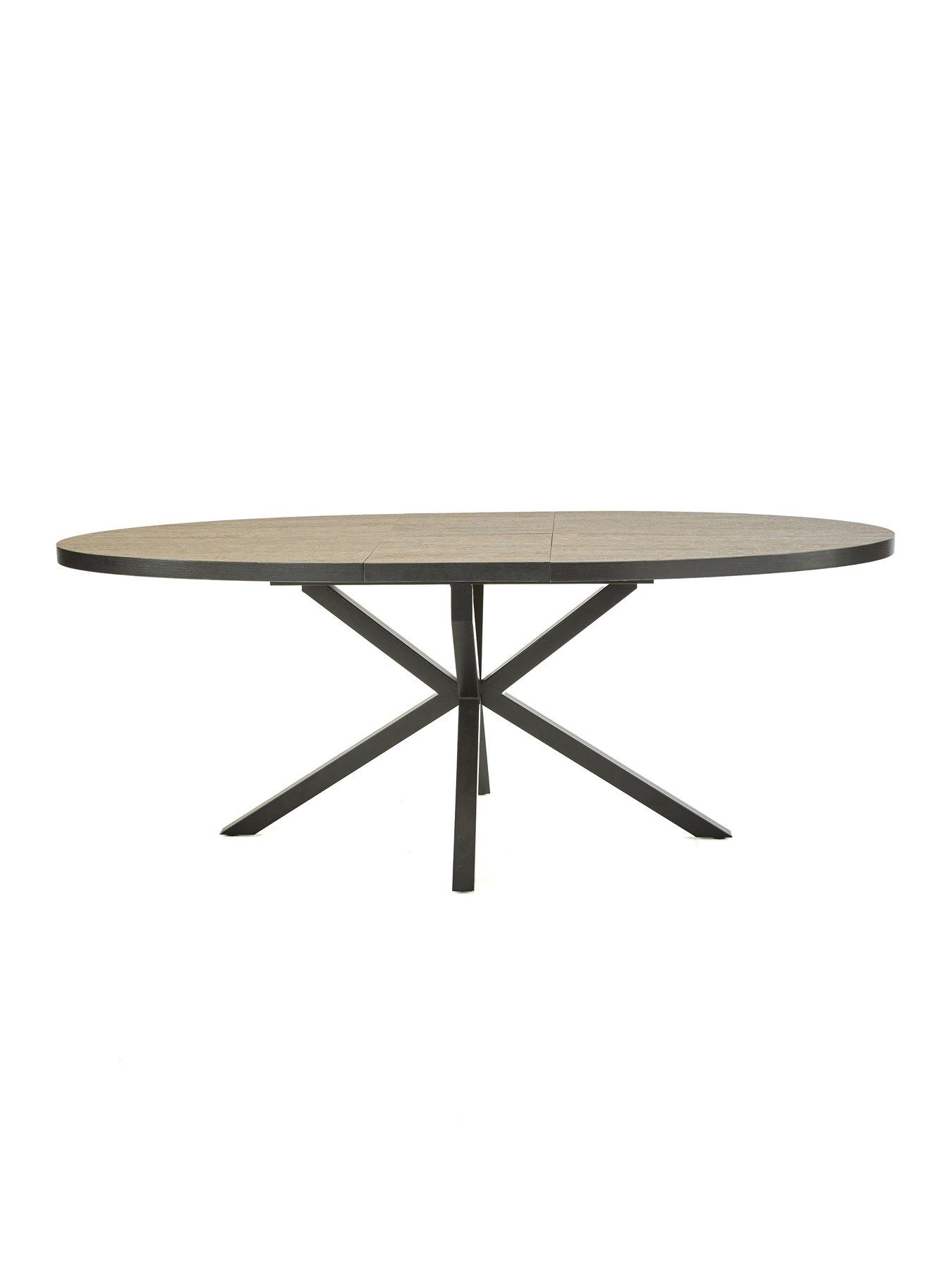 Image 6 of 7 of The Very Collection Oslo Extending 160-200cm Dining Table &amp; 4 Alisha Boucle Chairs