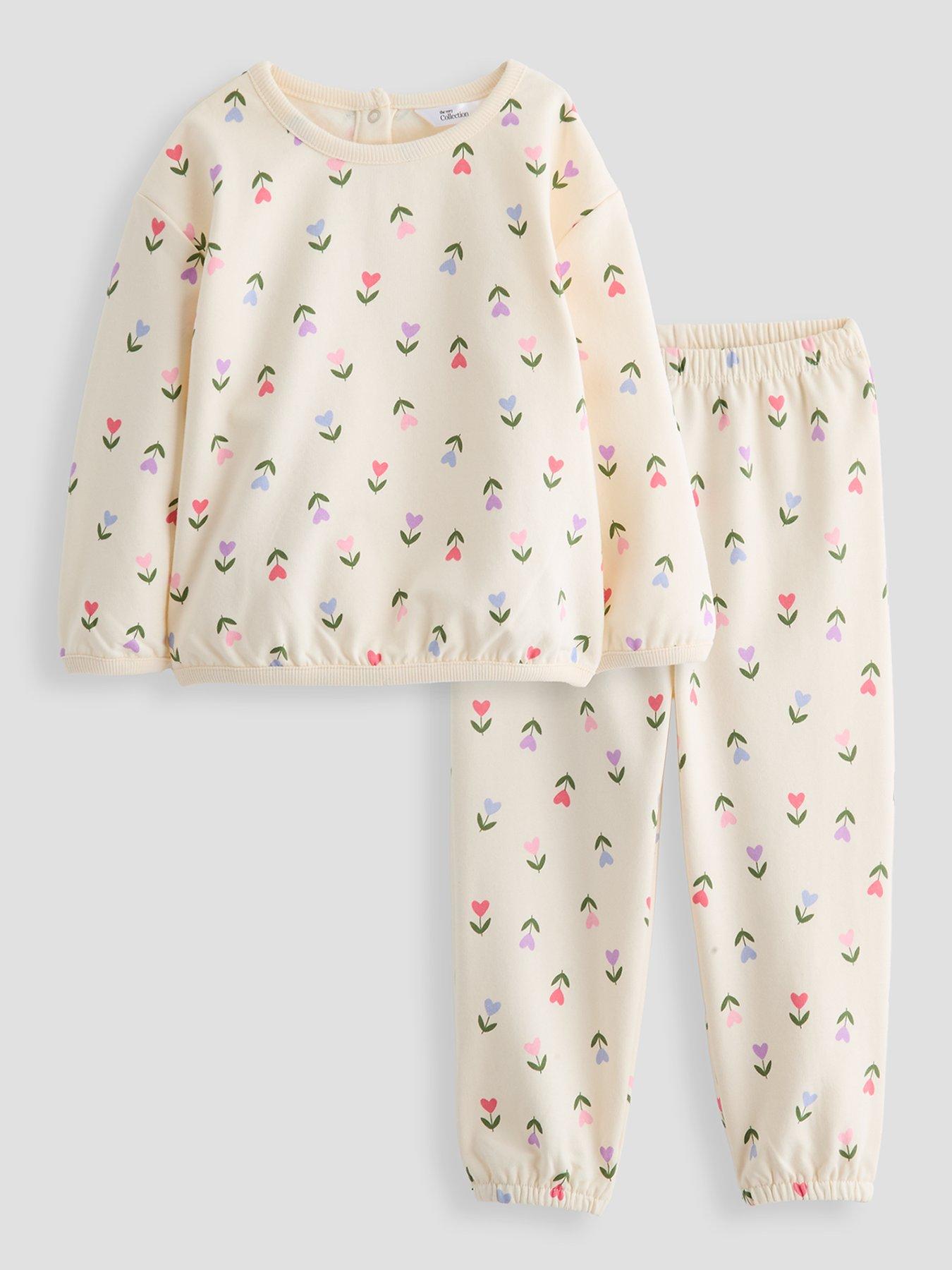 The Very Collection Baby Girls Tulip Print Jog Set - Cream