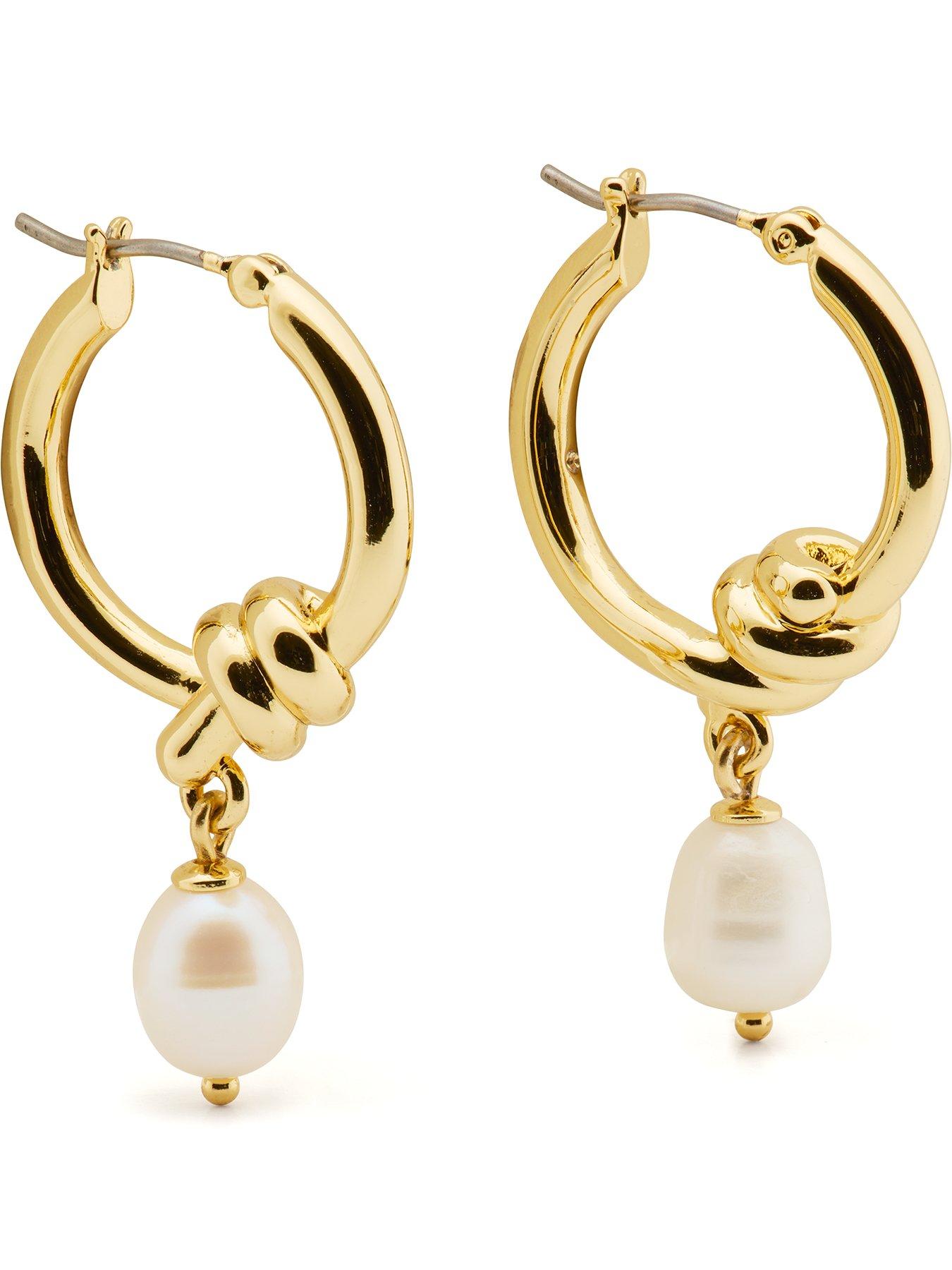 undefined Ropes & Knots Small Drop Hoop Earrings