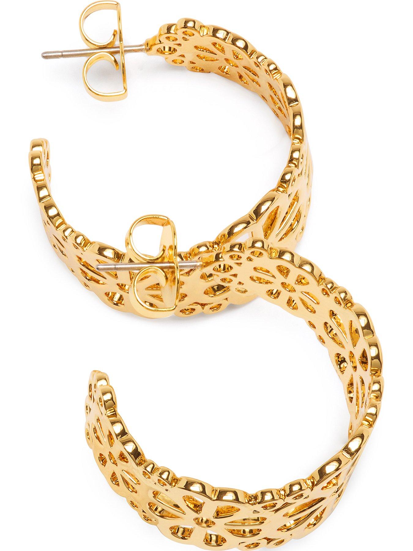 Kate Spade New York Spade Flower Lace Hoops
