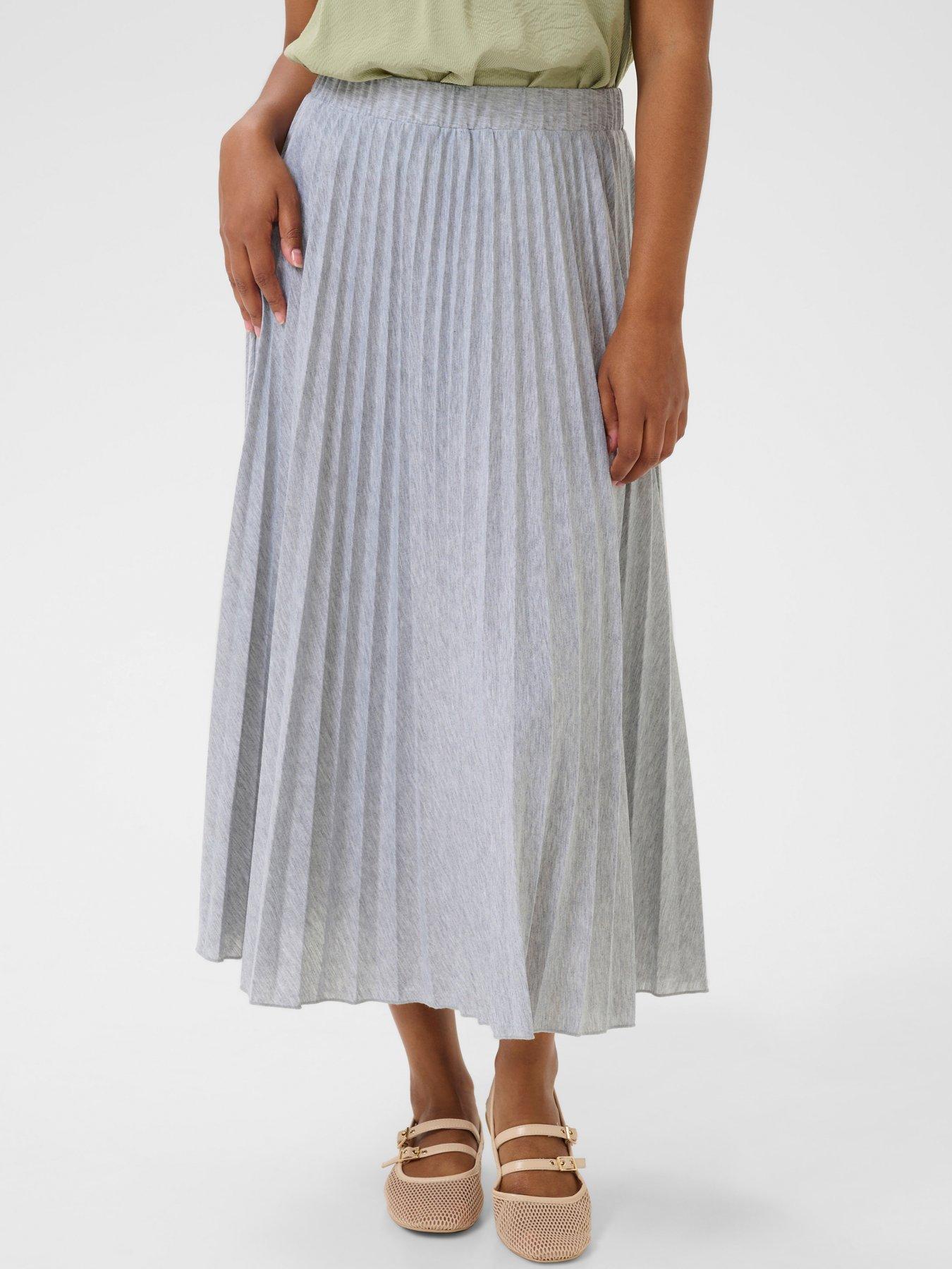 undefined Folo Midi Skirt - Grey
