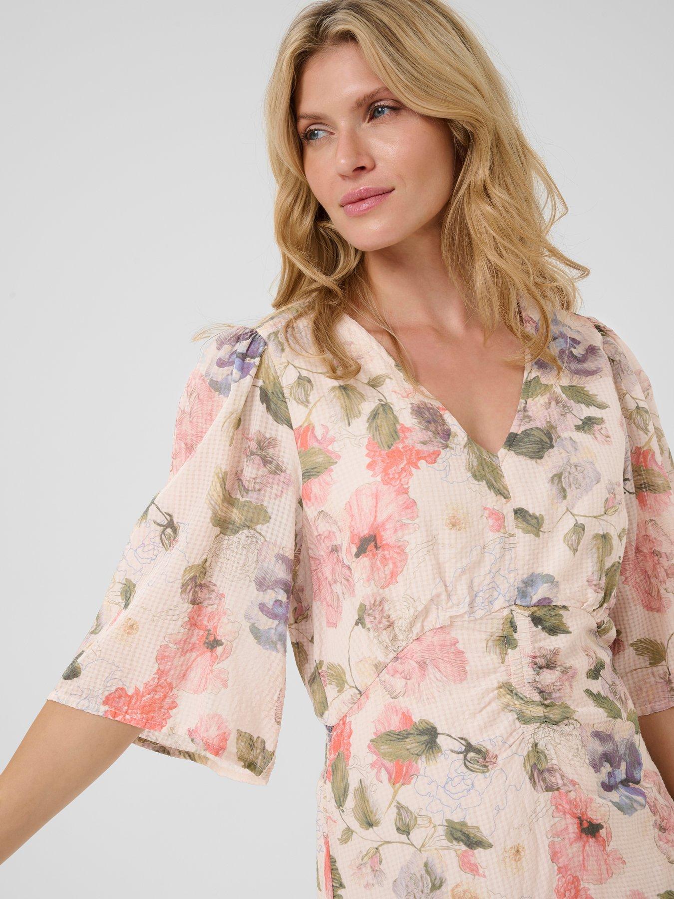 Image 2 of 4 of Cream Hailey Maxi Dress - Multi