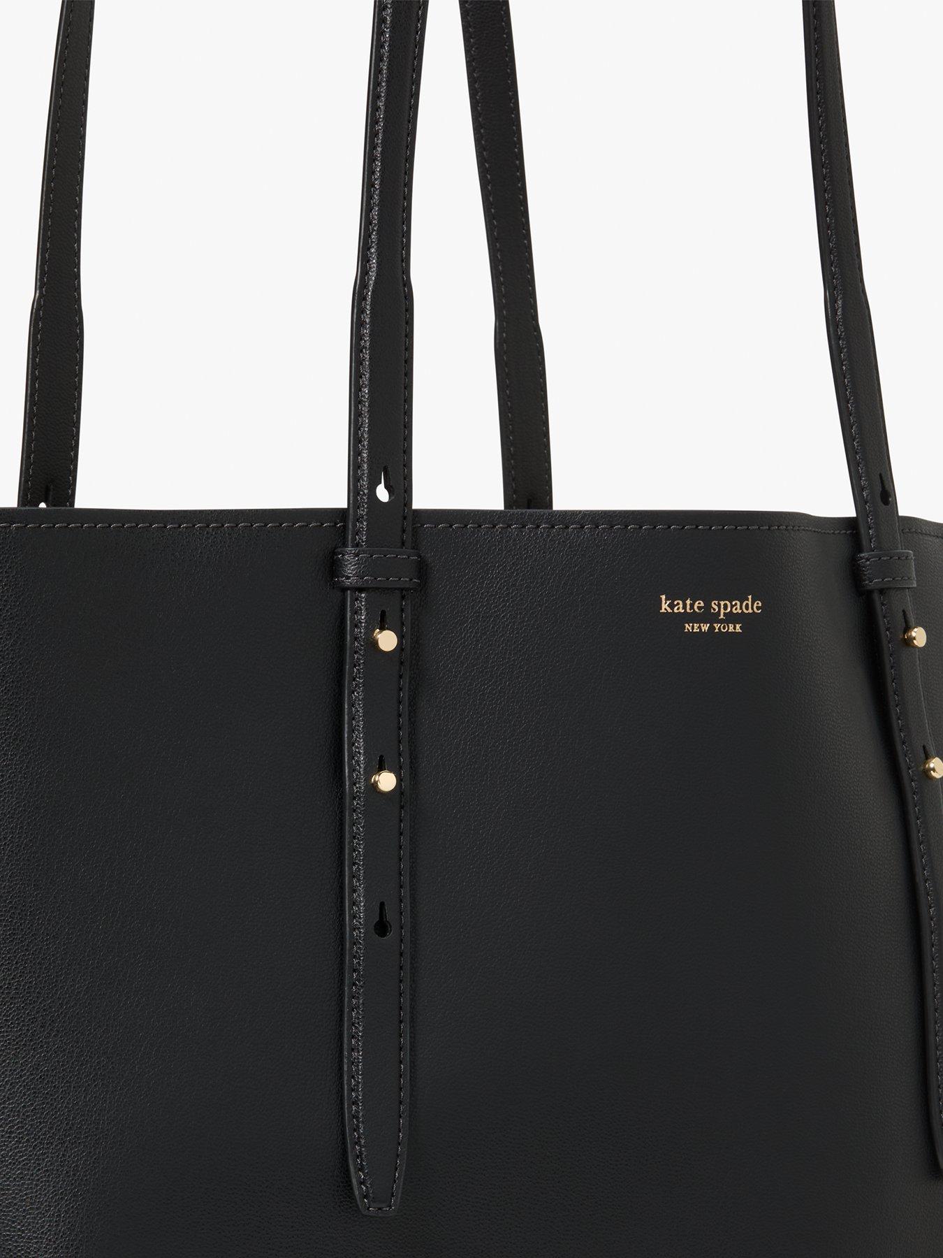 Image 4 of 4 of Kate Spade New York Do It All Fine Grain Leather Large Tote - Black