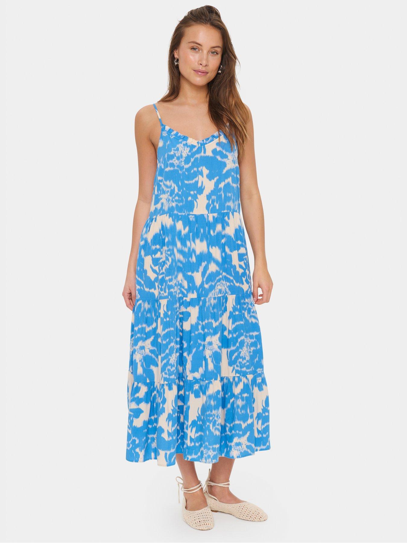 undefined Eda Maxi Dress - Blue