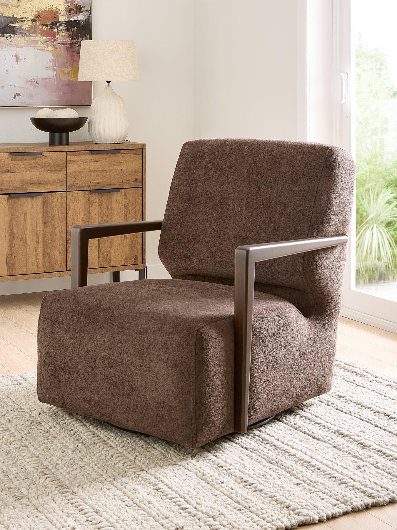 undefined Lyla Fabric Swivel Chair - Made to Order in the UK