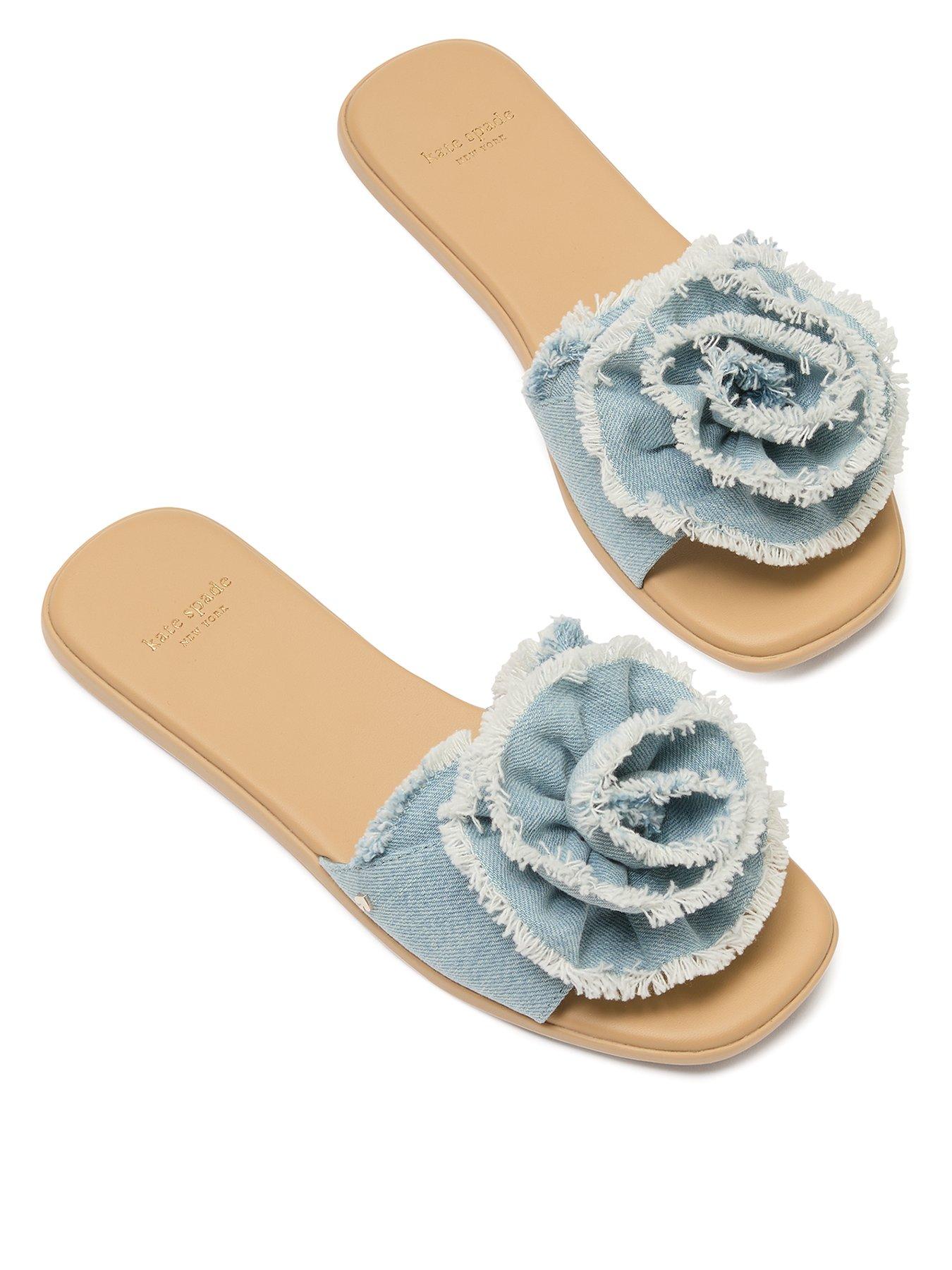 undefined Flourish Denim Flat Sandal