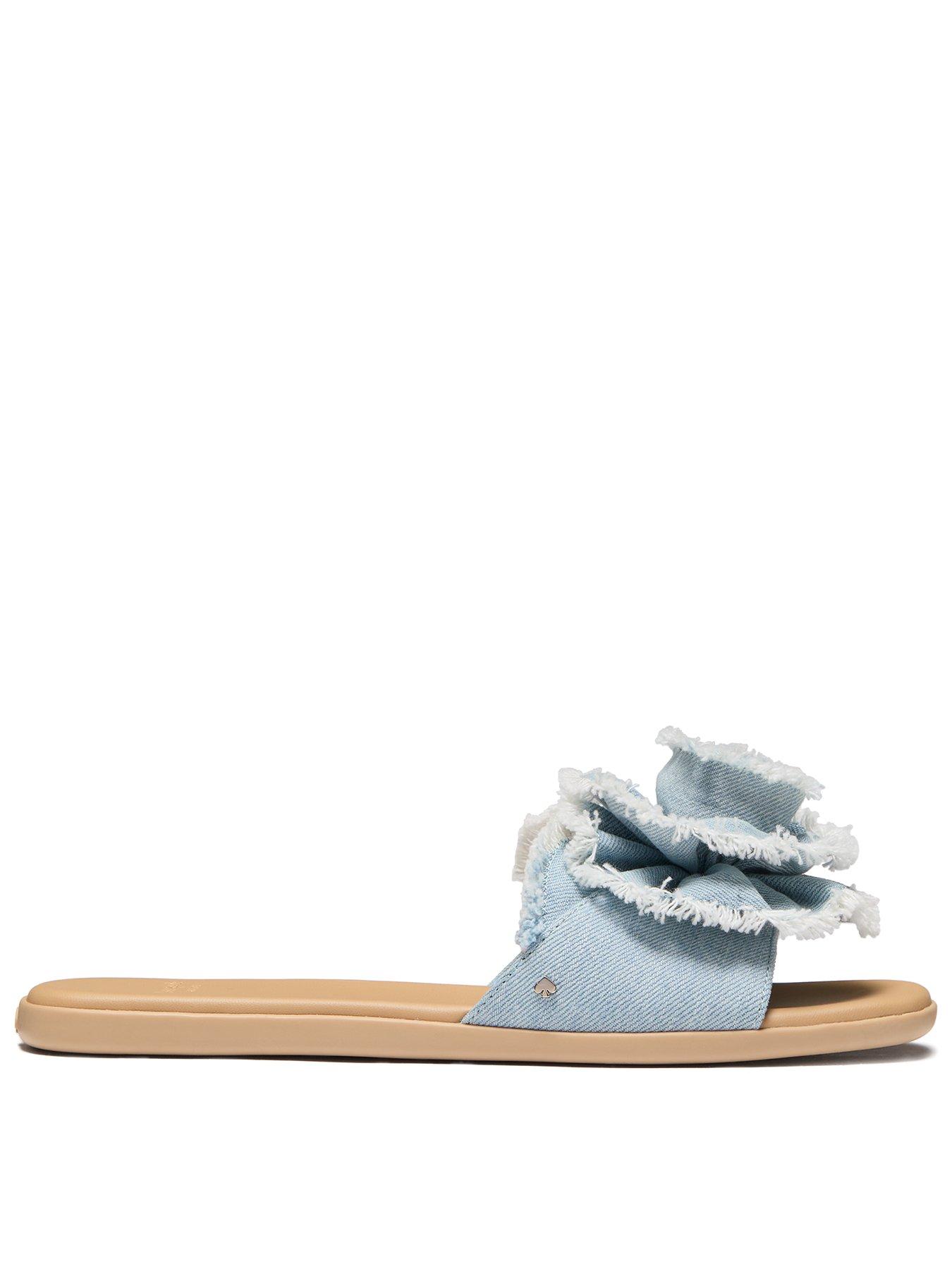 undefined Flourish Denim Flat Sandal