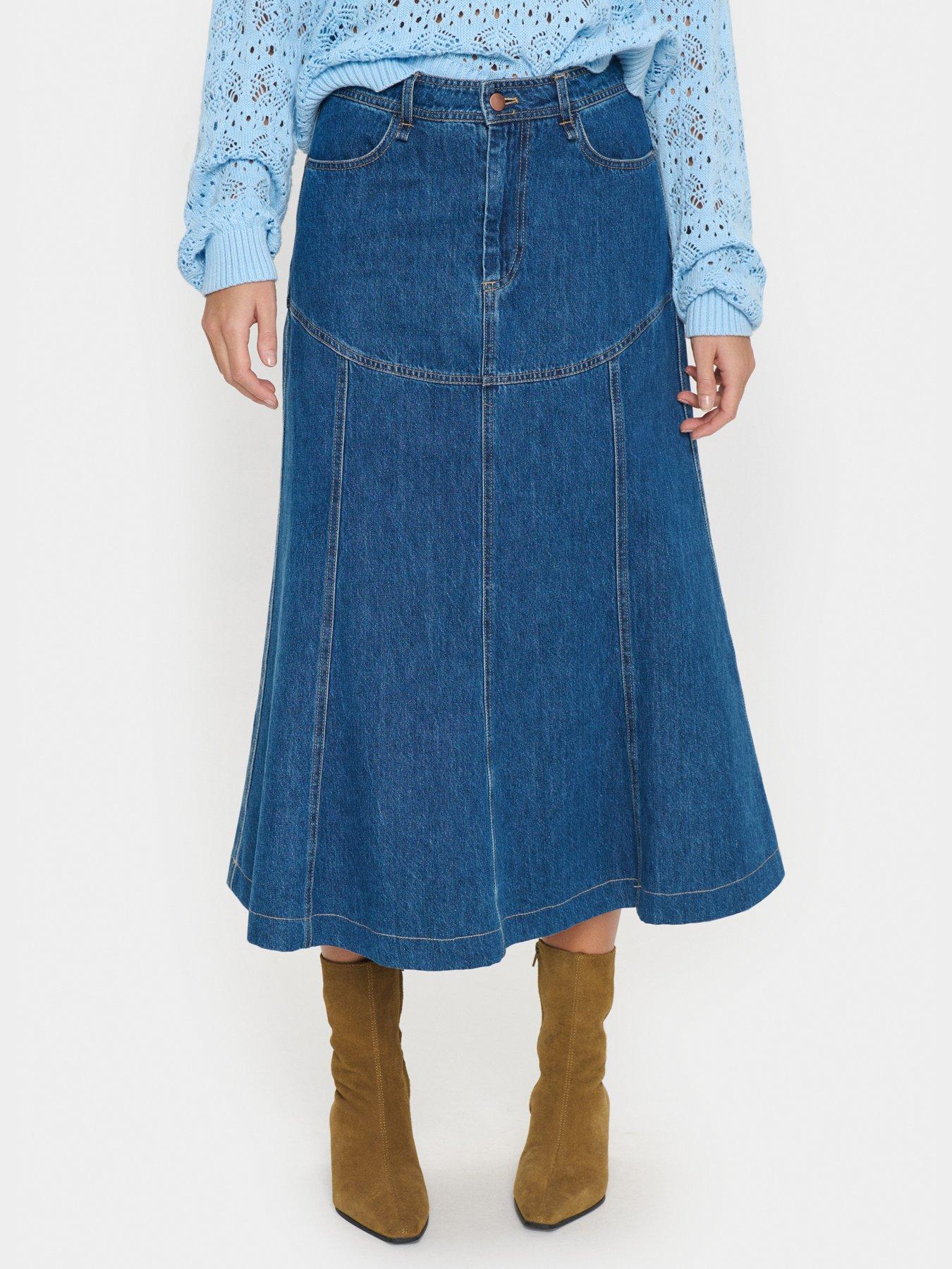 undefined Joann Denim Skirt - Blue