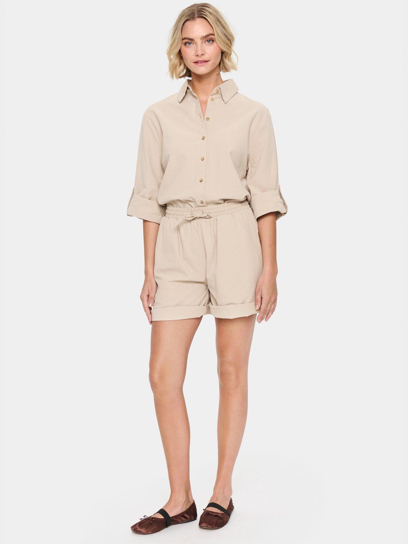 Image 3 of 6 of Saint Tropez Zalinda Shorts - Grey