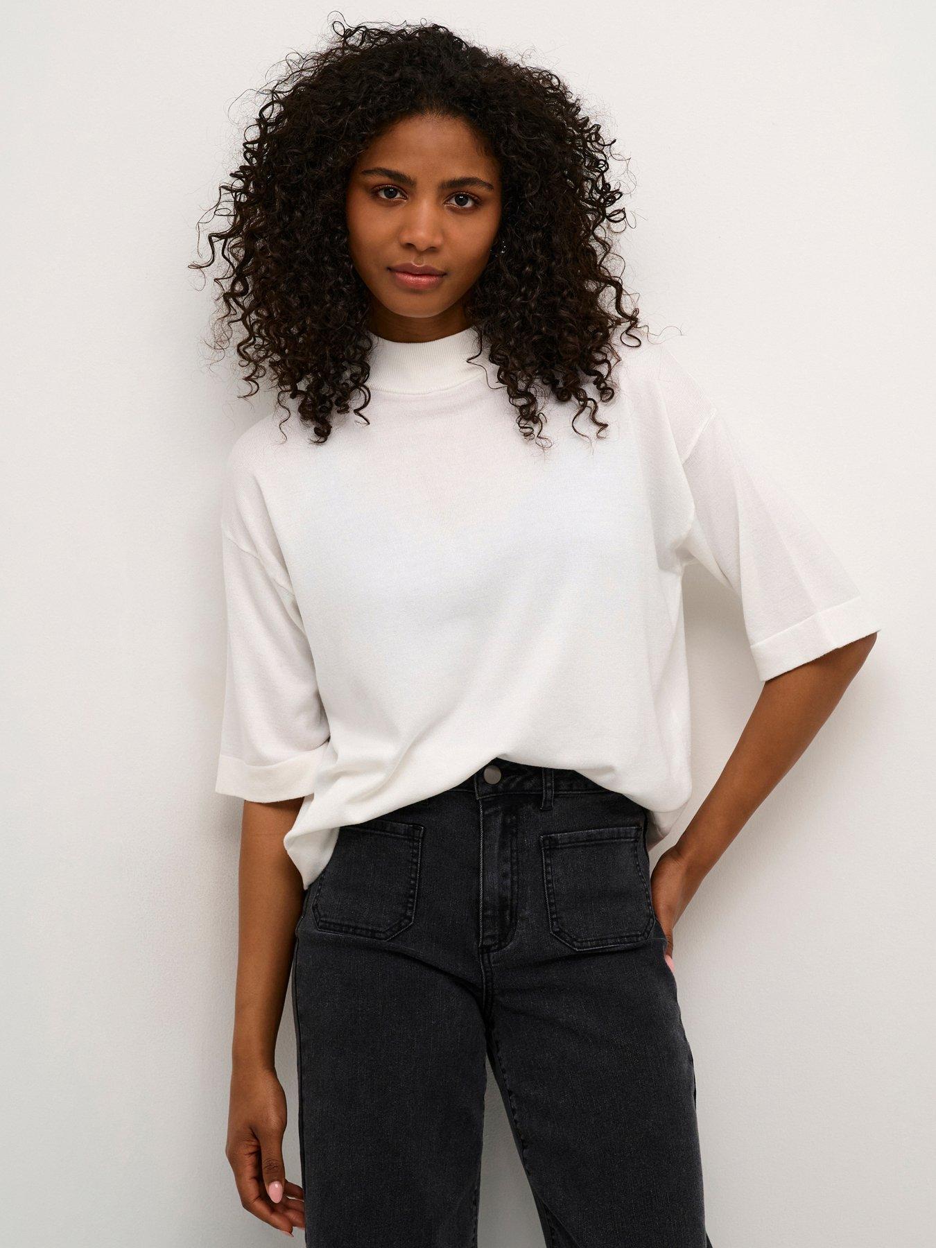 undefined Lizza Turtleneck - White