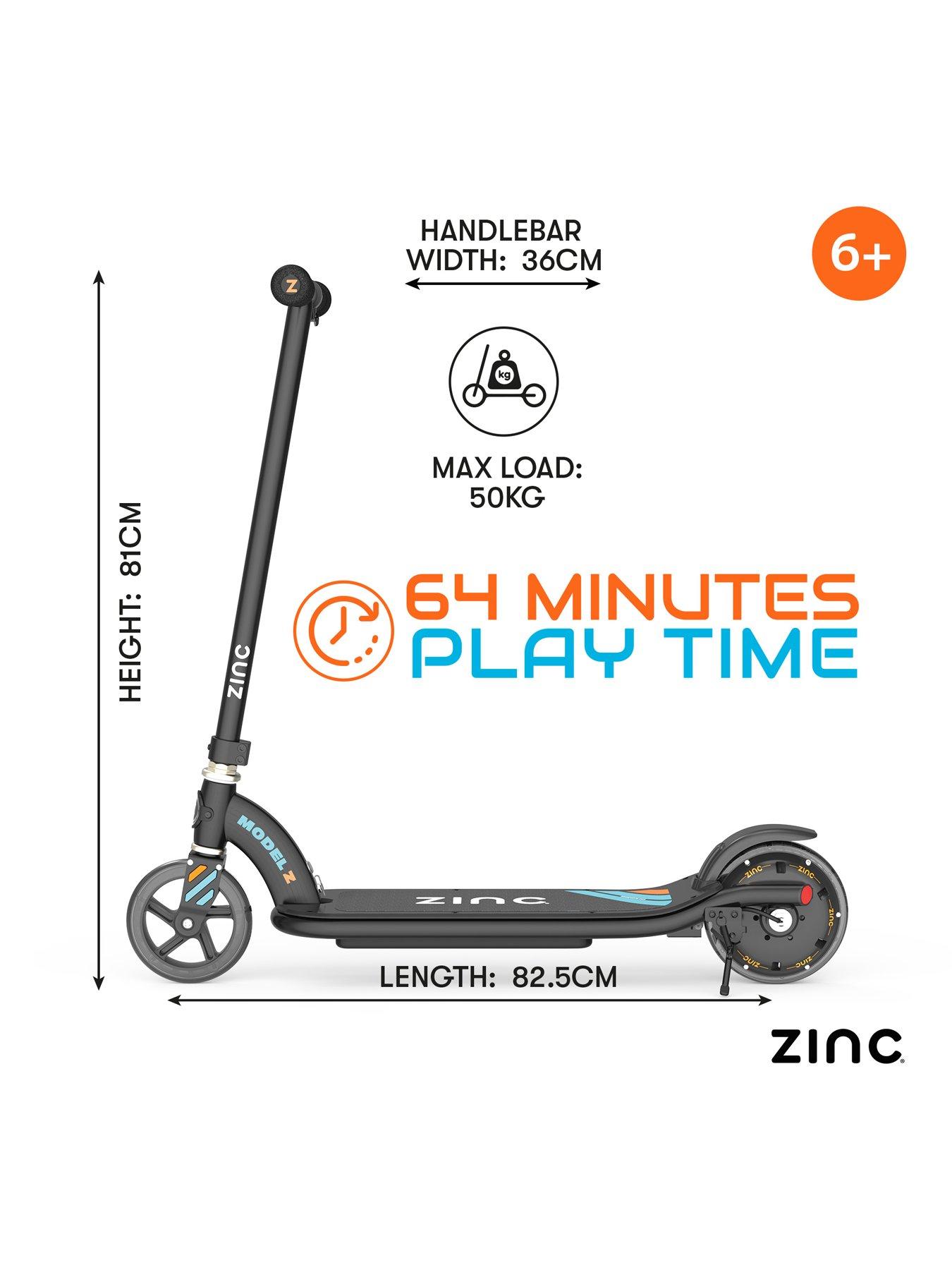 Image 2 of 7 of Zinc Model Z Kids Electric Scooter - Black