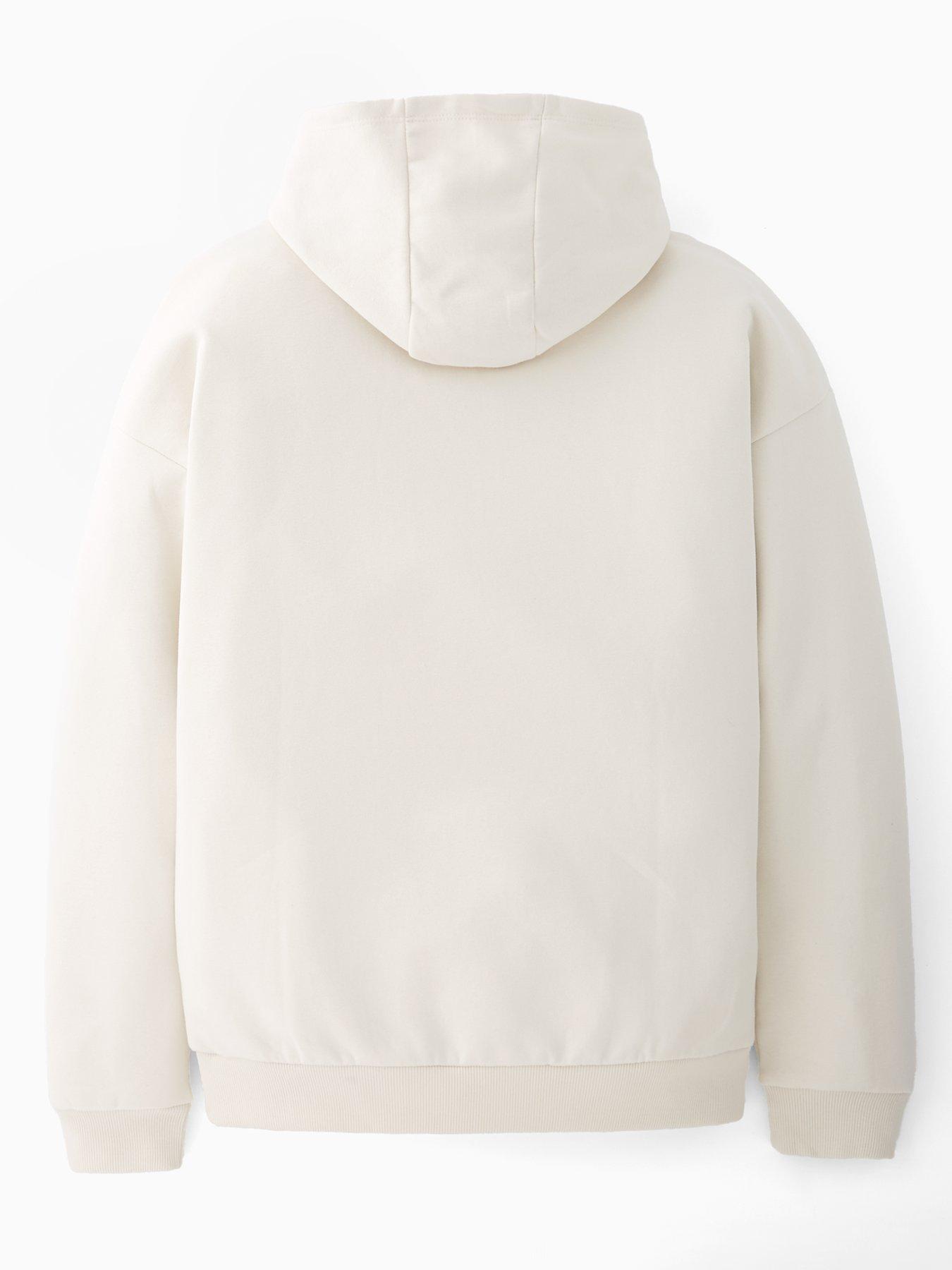 Image 2 of 4 of The Very Collection Boys Good Vibes Drop Shoulder Hoodie - Cream