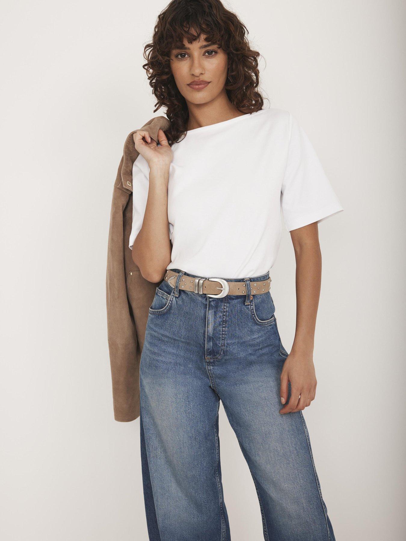 T-SHIRT MINT IVORY/BEIGE