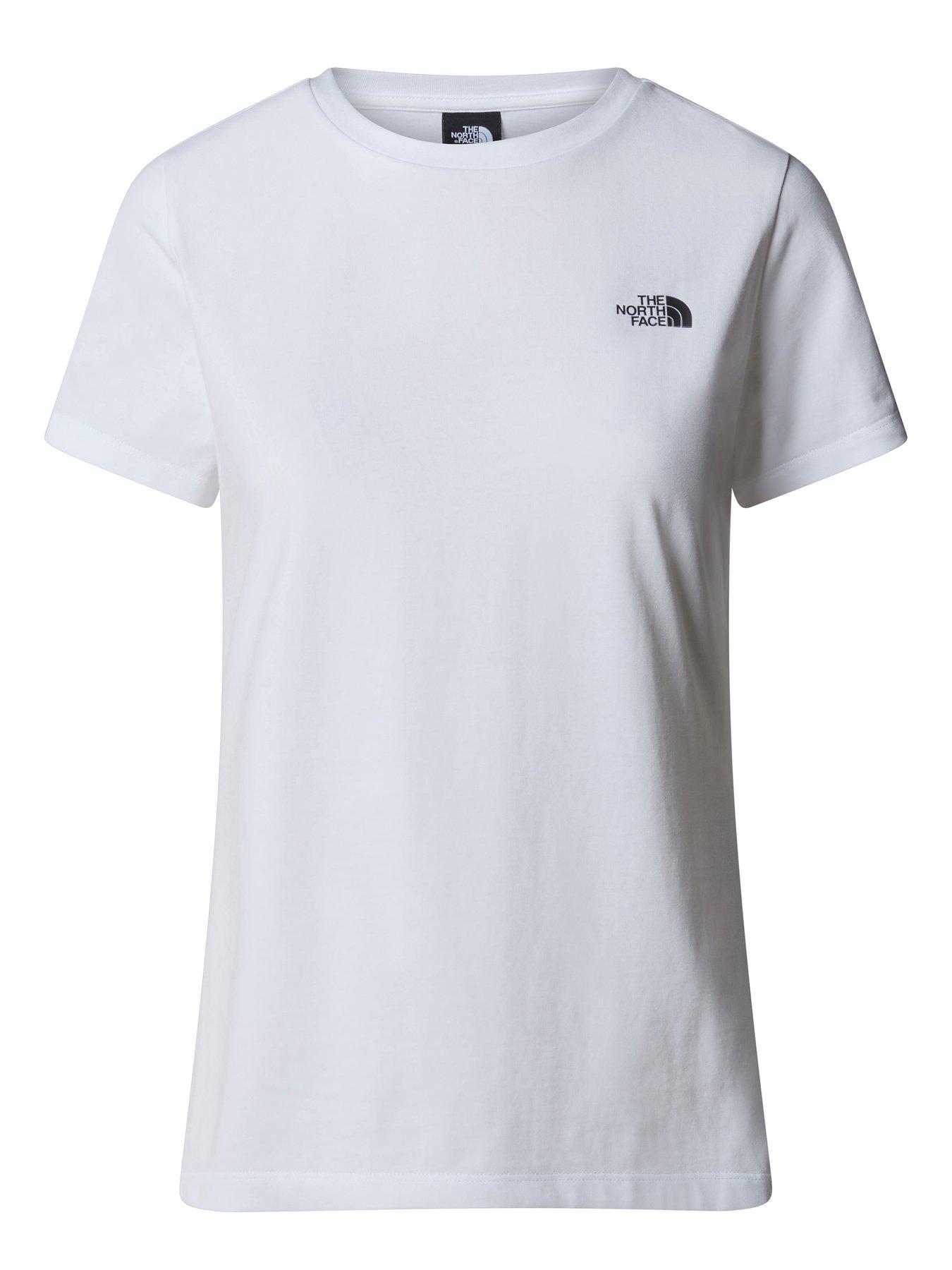 The North Face Women's S/S Simple Dome Slim Tee - White