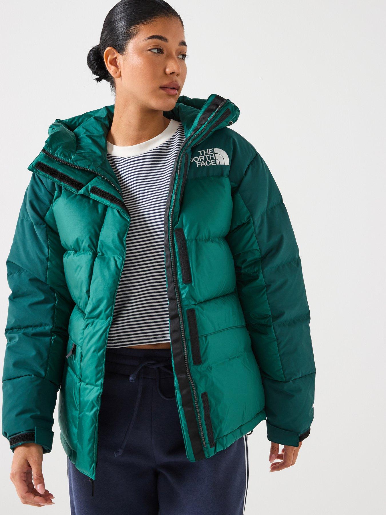 Image 1 of 6 of The North Face Womens Himalayan Down Parka Jacket- Green