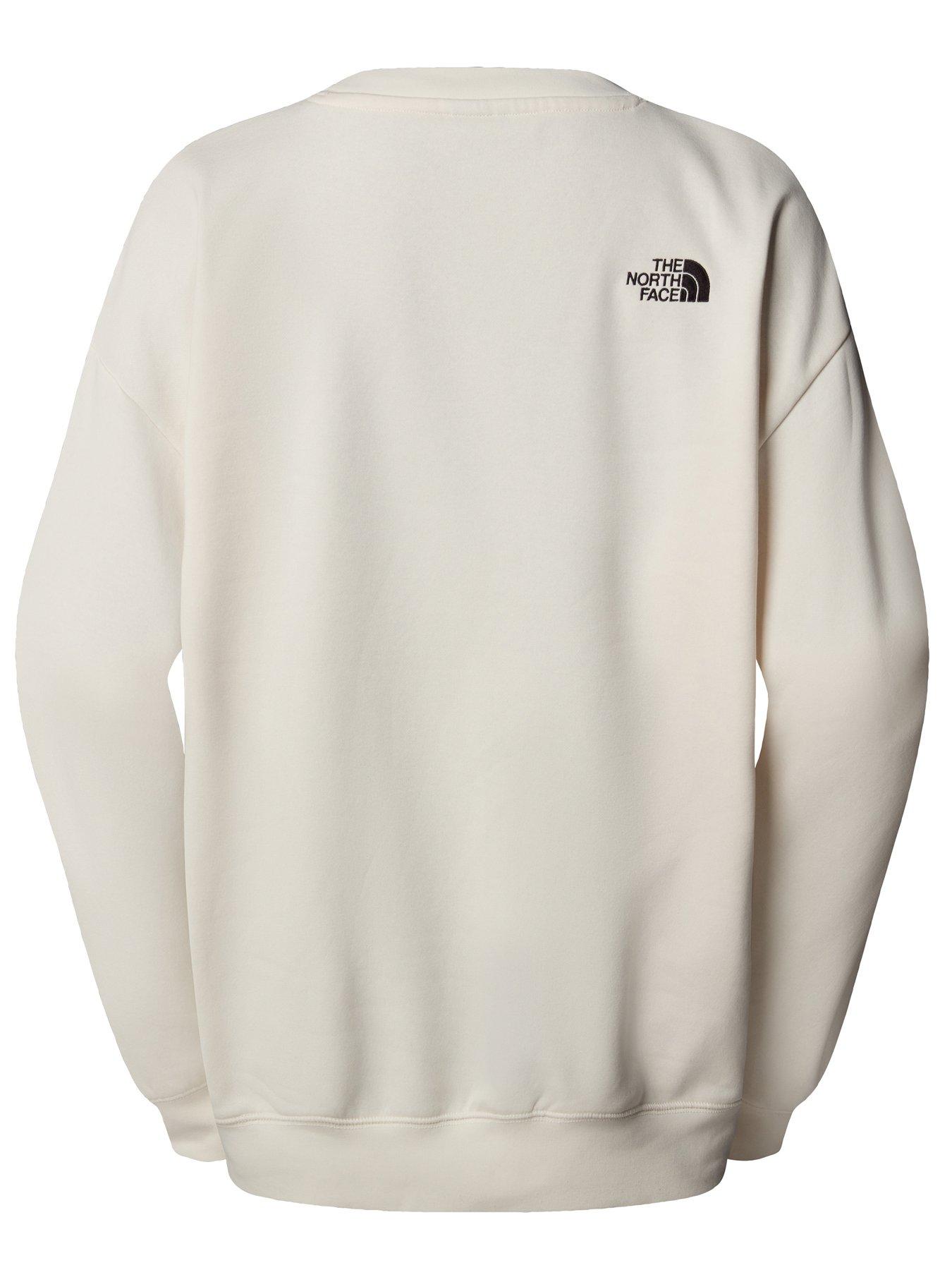 Image 2 of 2 of The North Face Women's Essential Oversize Crew - White