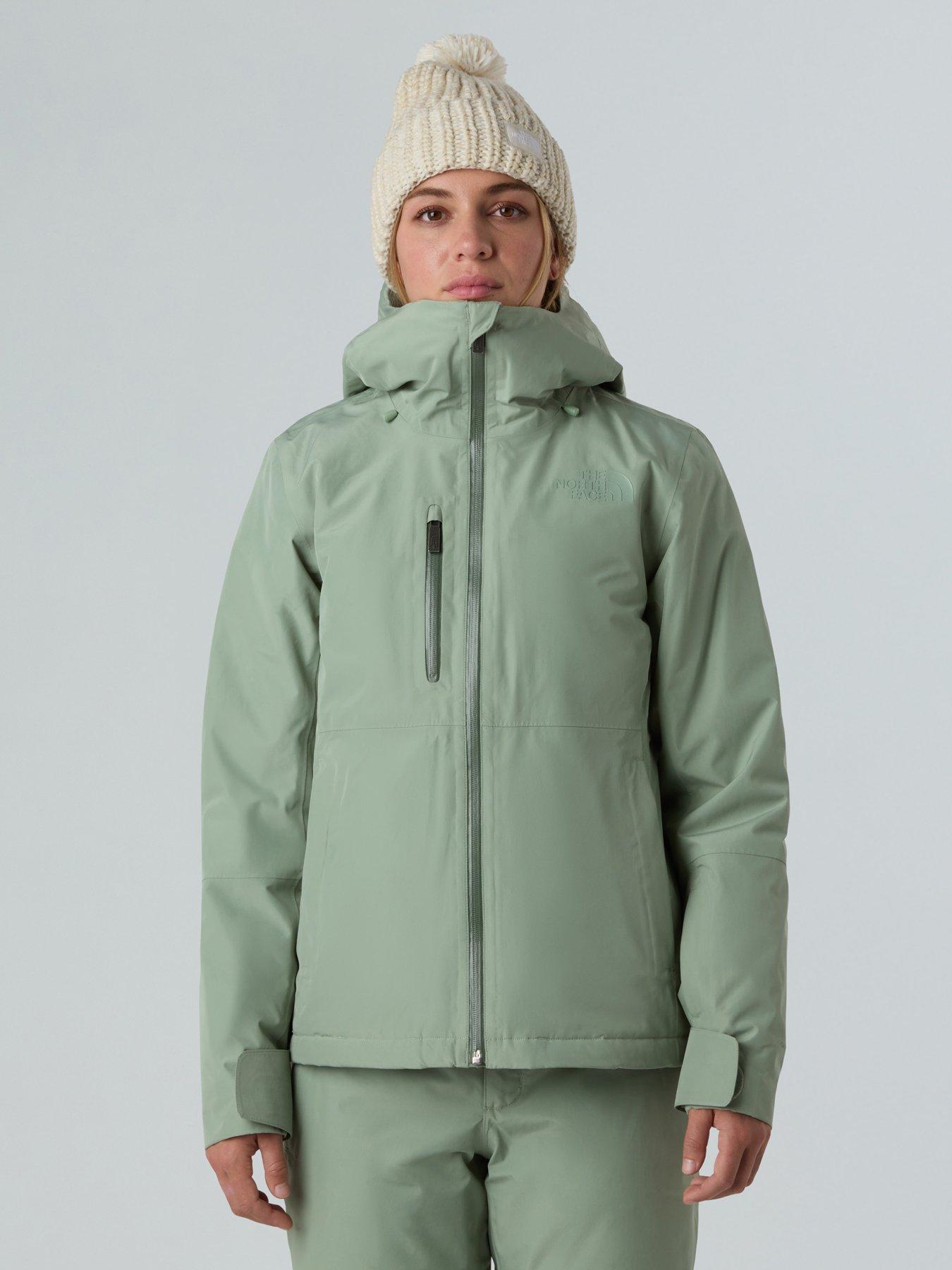 The North Face Womens Descendit Ski Jacket, Green, Size M, Women