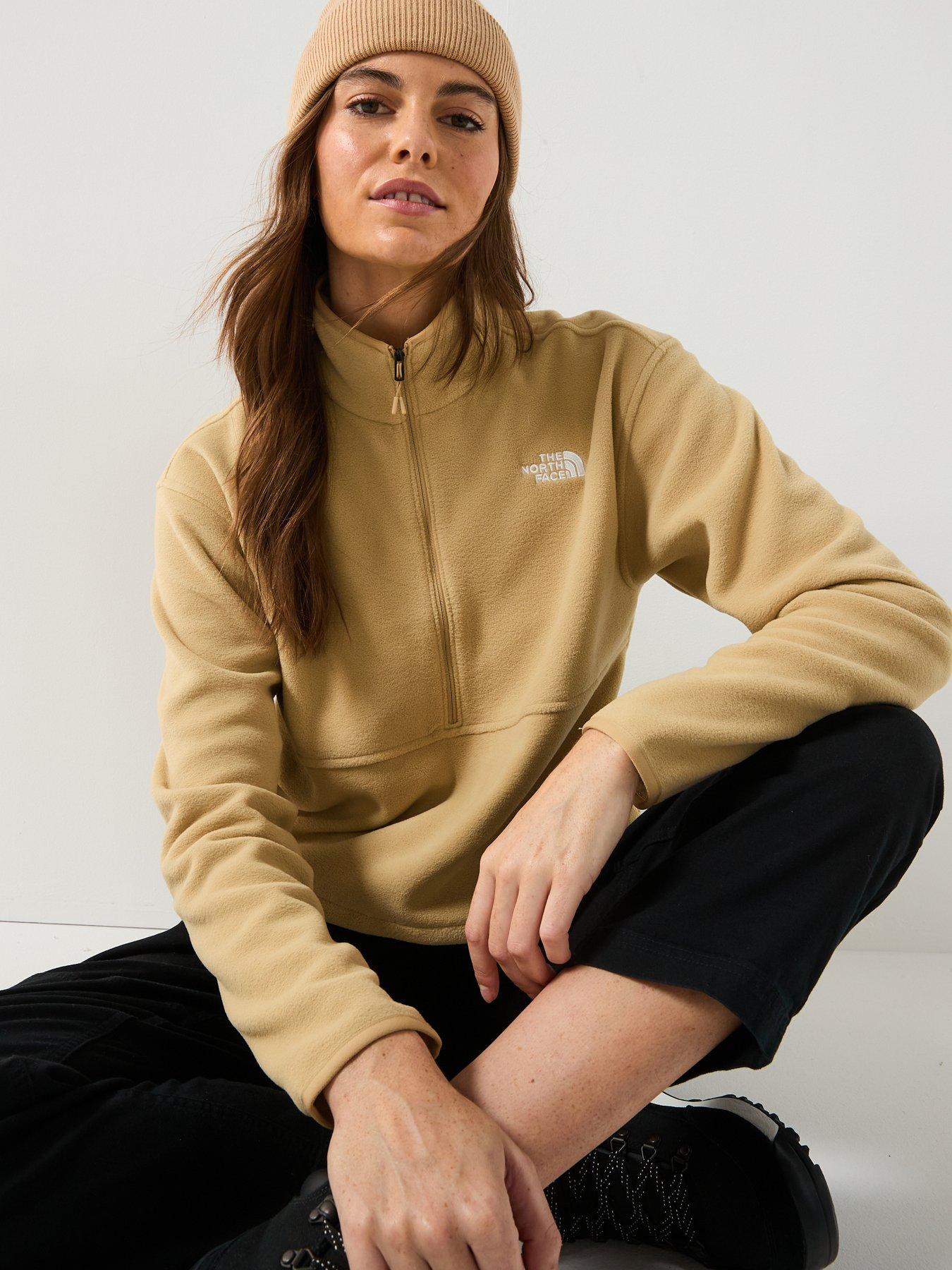 Image 4 of 6 of The North Face Women's Glacier Fleece 1/2 Zip Jacket - Beige
