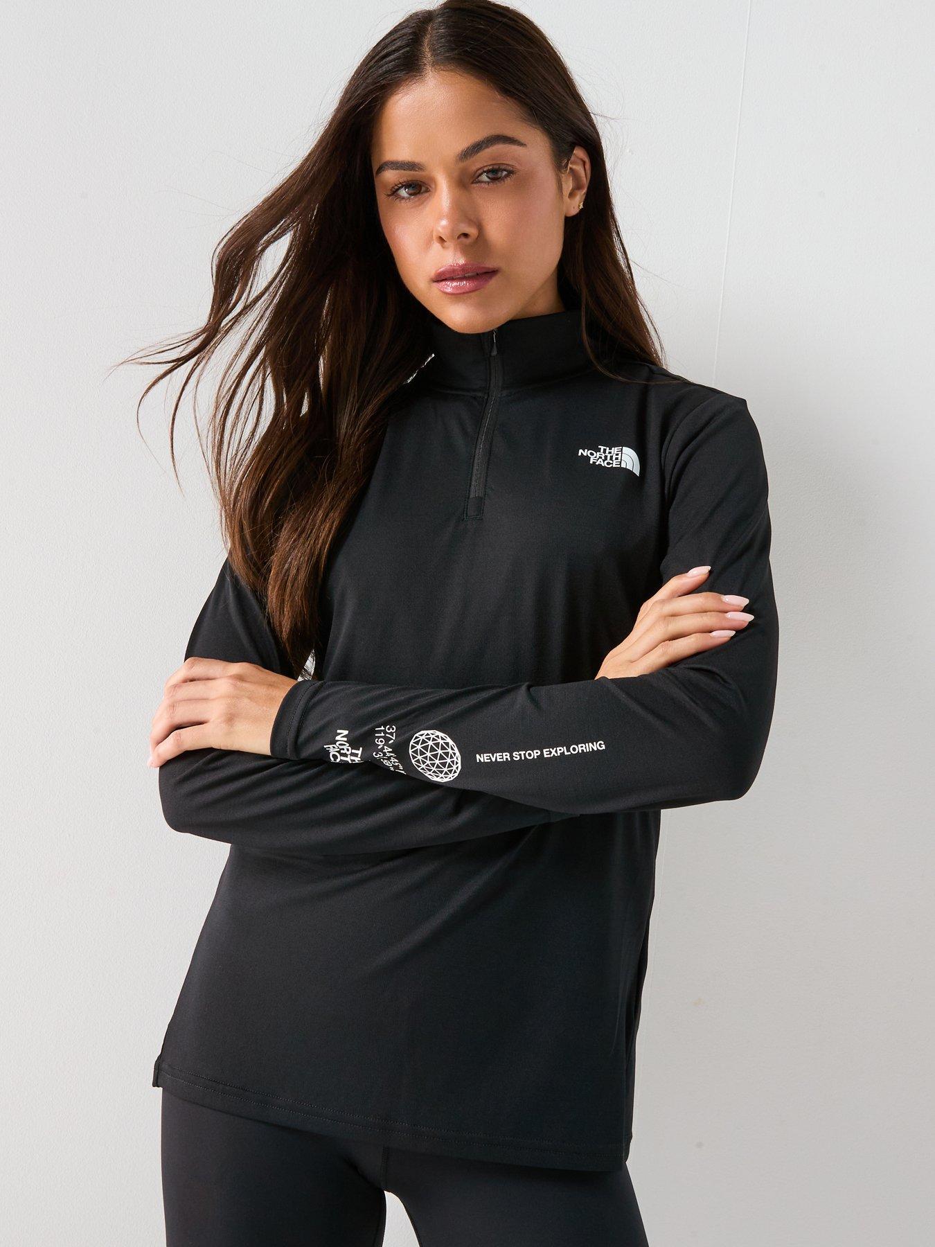 undefined Women's Flex 1/4 Zip Tee Graphic - Black