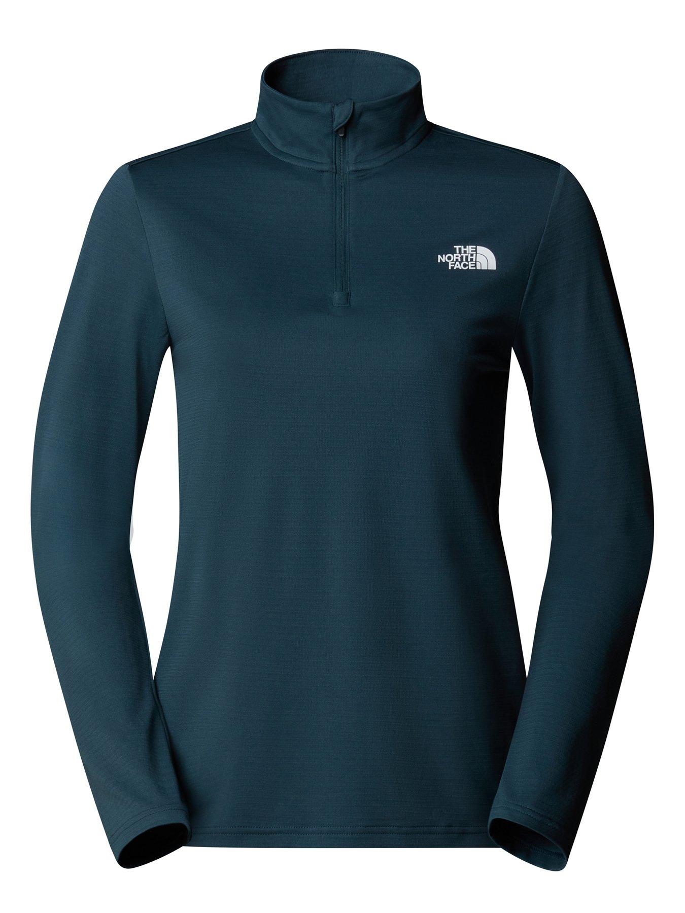 undefined Womens Flex 1/4 Zip Tee Slim - Blue