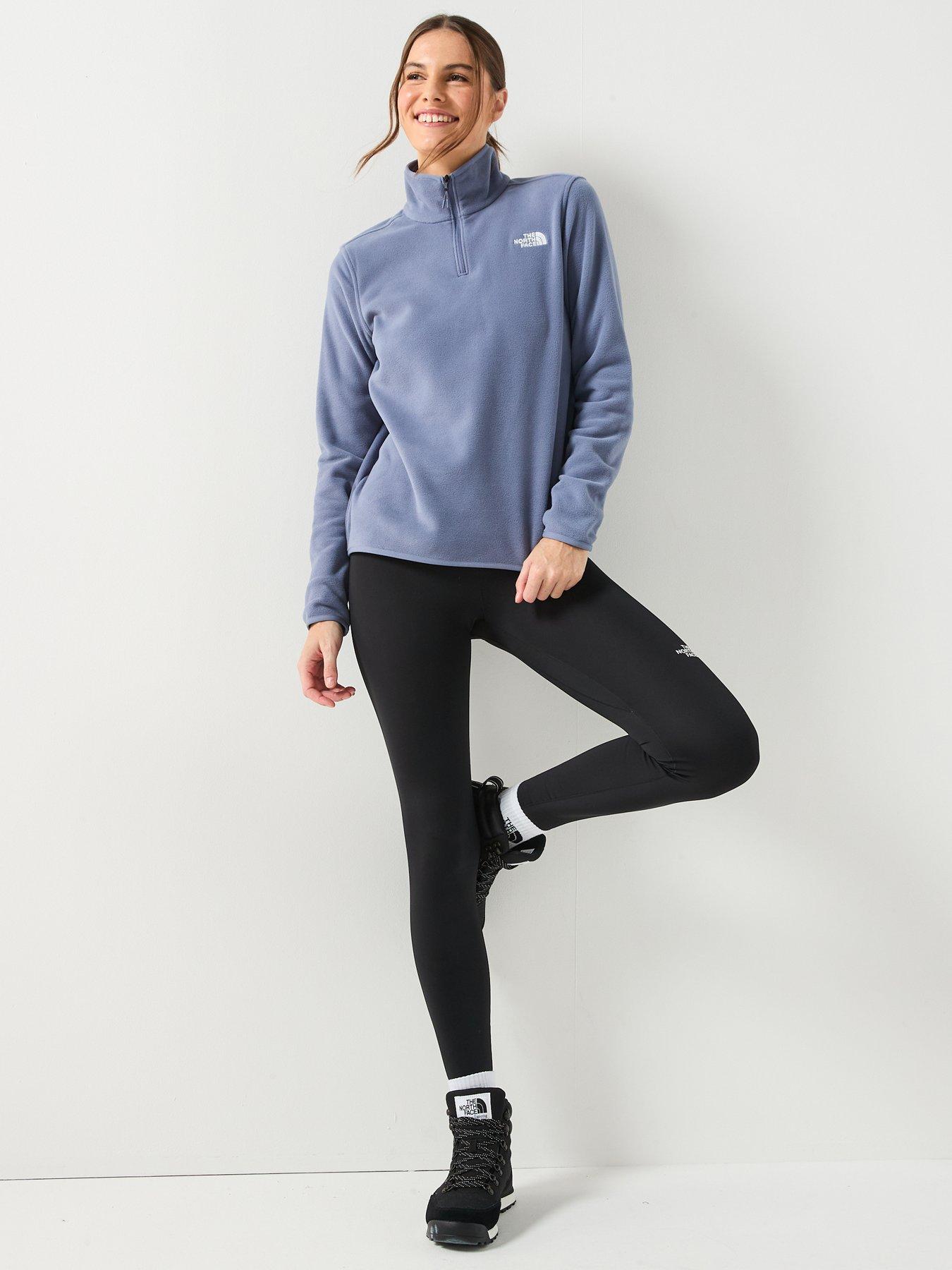 Image 3 of 6 of The North Face Women's Glacier Fleece 1/4 Zip Jacket - Grey