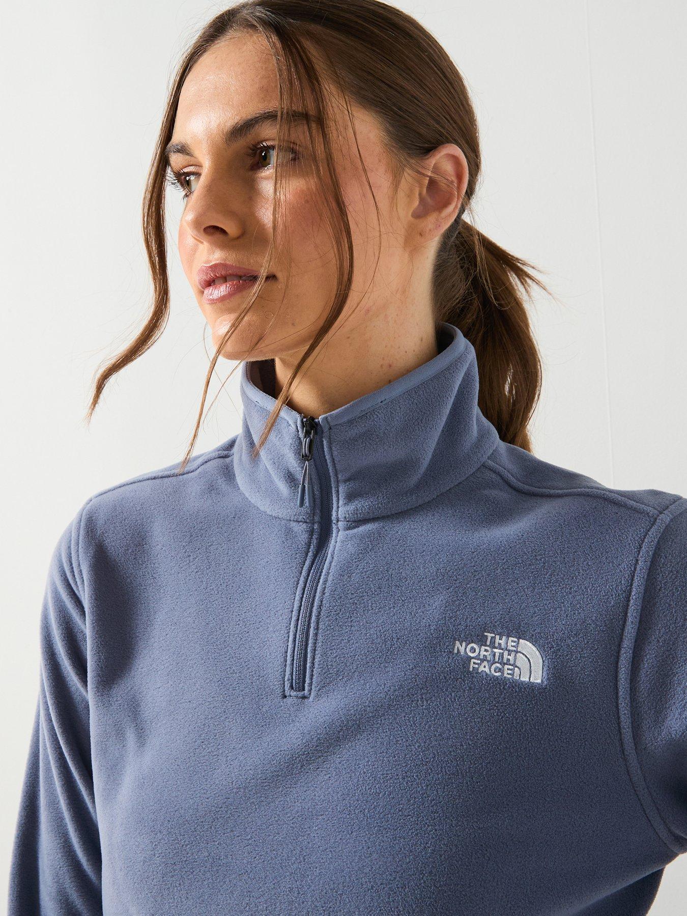 Image 4 of 6 of The North Face Women's Glacier Fleece 1/4 Zip Jacket - Grey