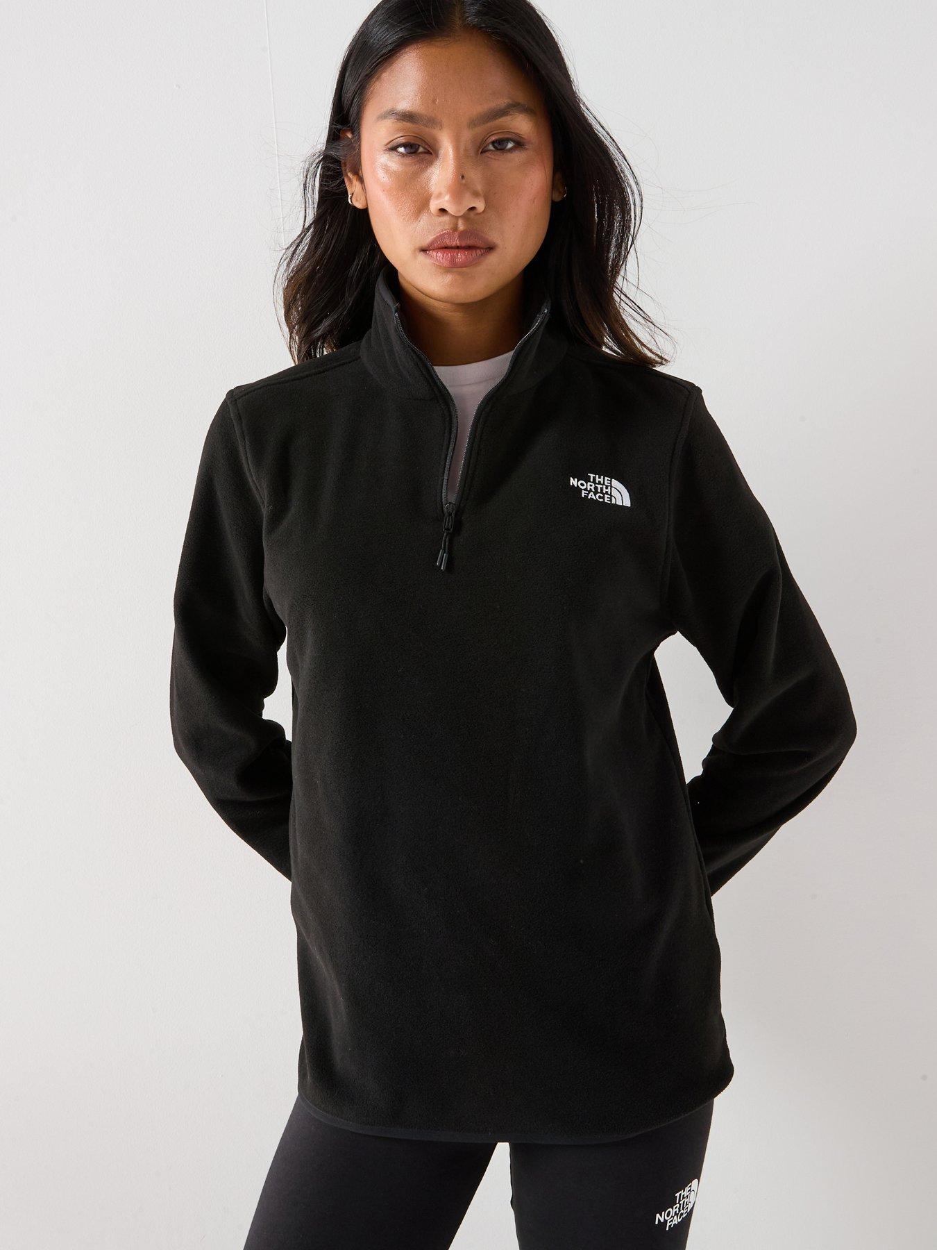 The North Face Women's Glacier Fleece 1/4 Zip Jacket - Black