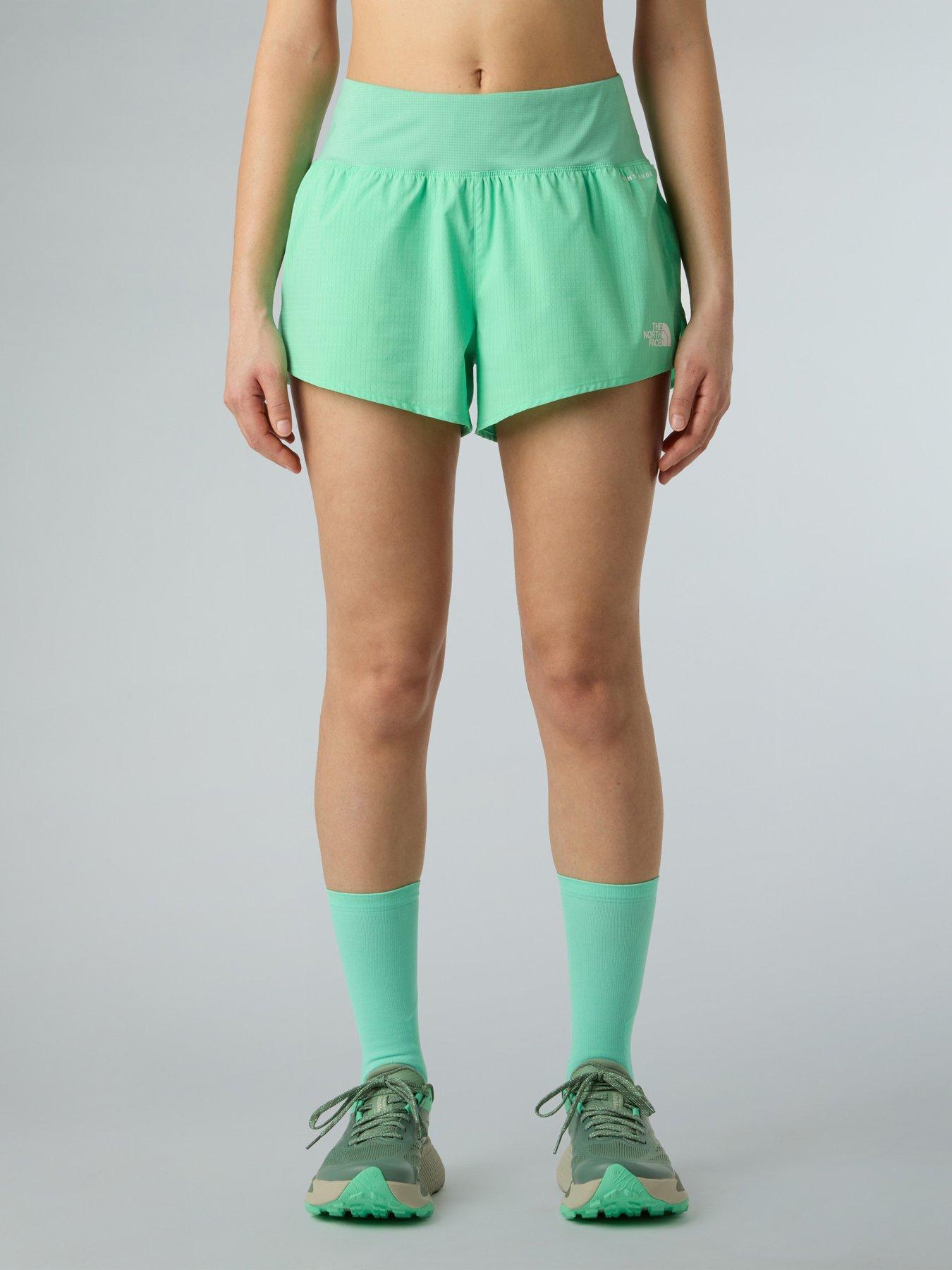 The North Face Women's Sunriser Shorts 3 Inch, Green, Size L, Women