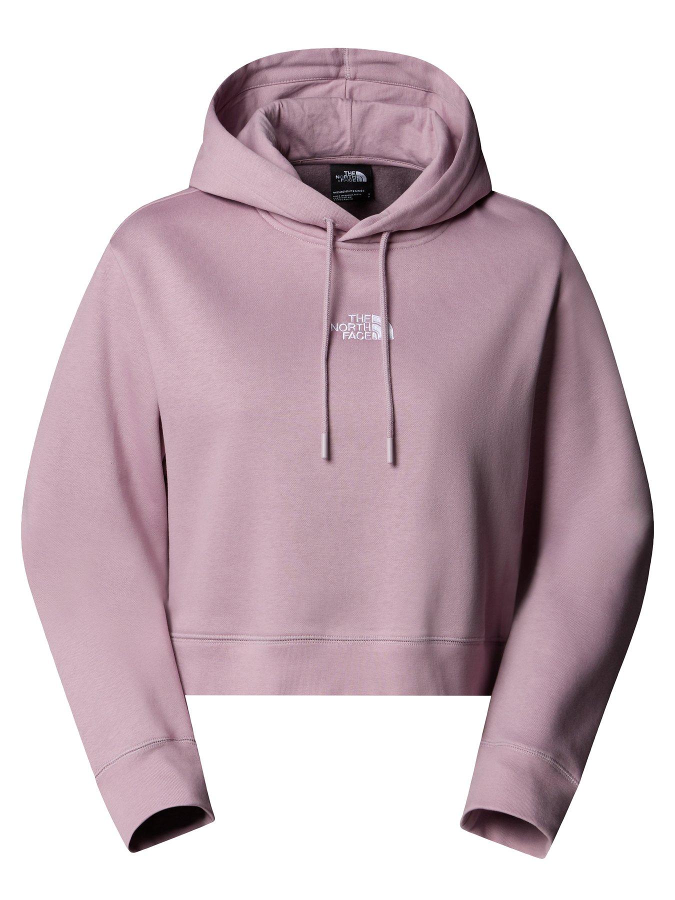 undefined Womens Essential Crop Hoodie - Purple