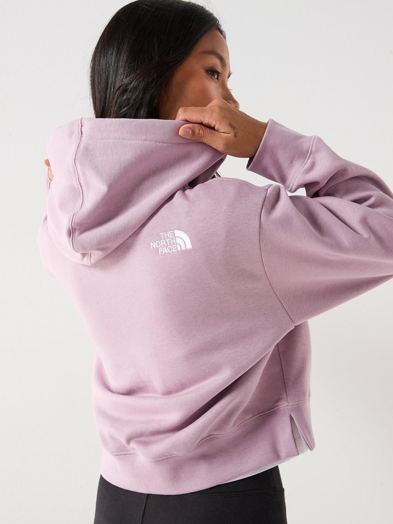 Image 2 of 5 of The North Face Womens Essential Crop Hoodie - Purple