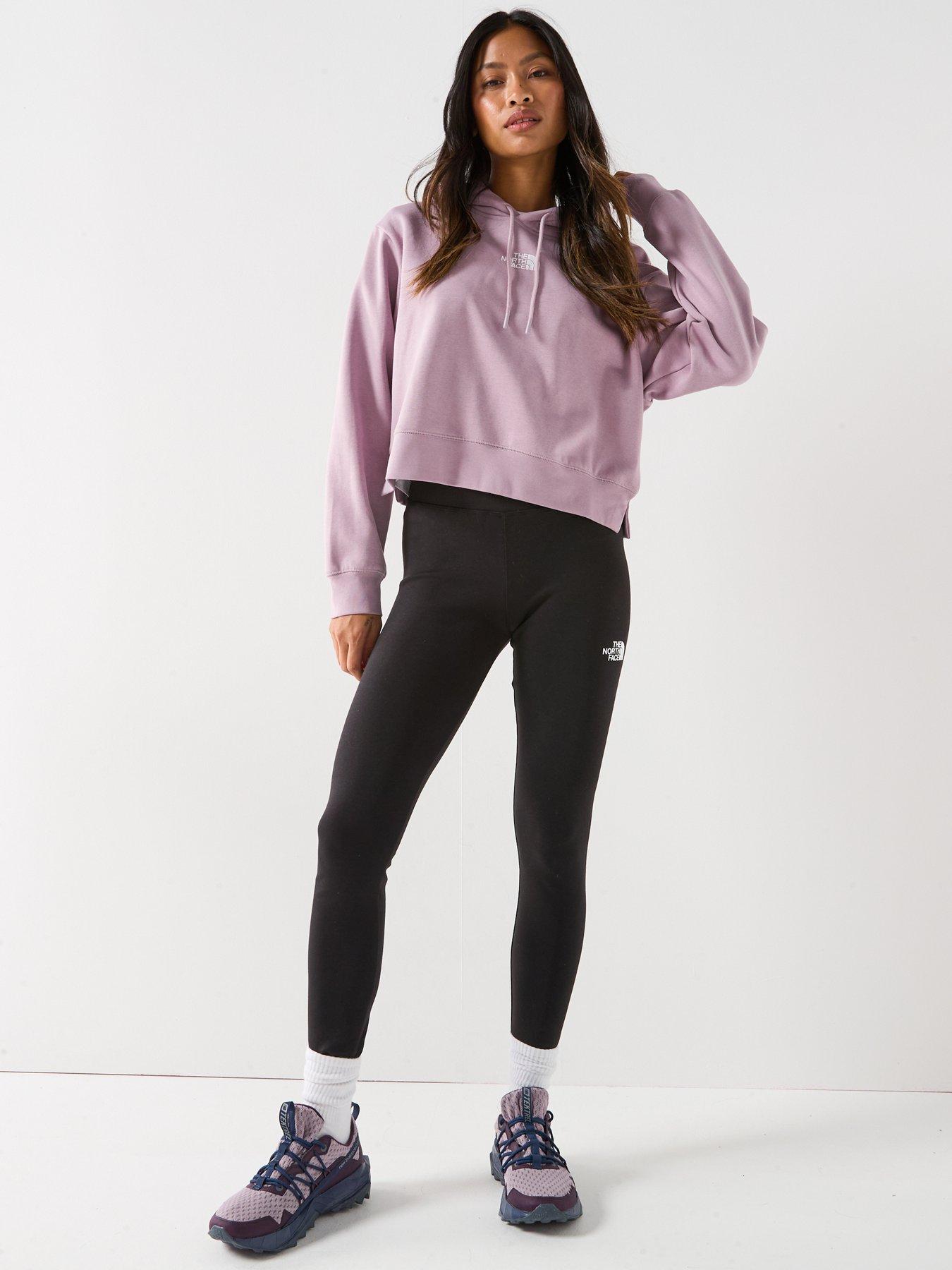 Image 3 of 5 of The North Face Womens Essential Crop Hoodie - Purple