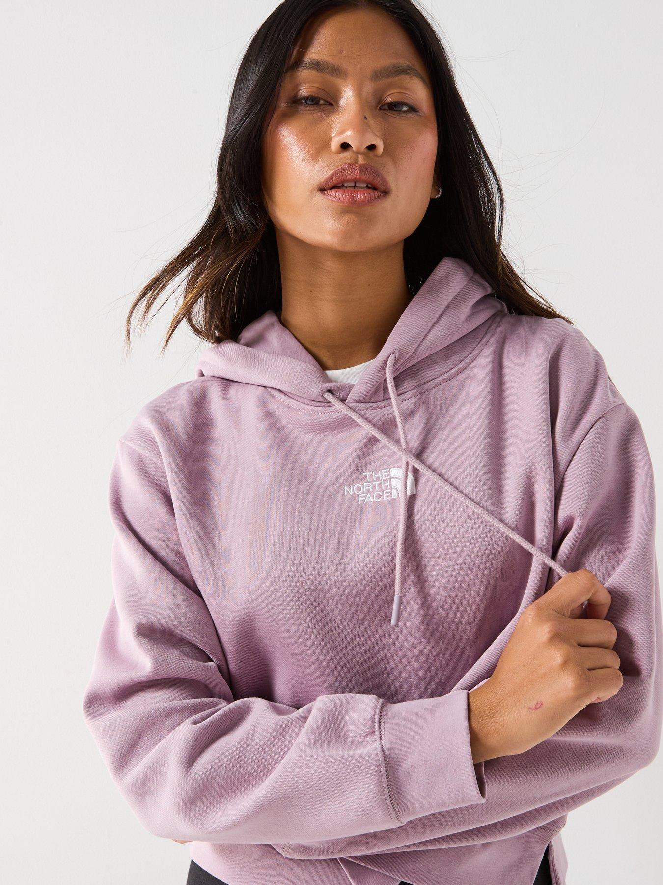 Image 4 of 5 of The North Face Womens Essential Crop Hoodie - Purple