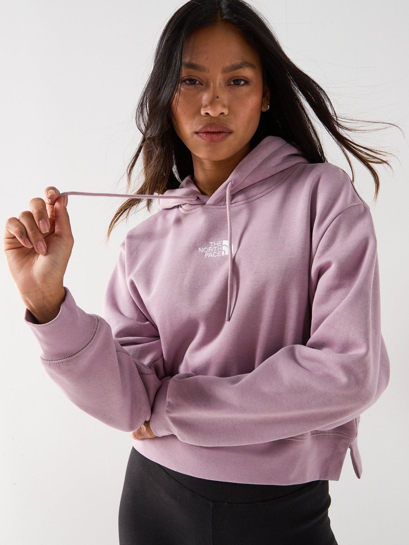 Image 5 of 5 of The North Face Womens Essential Crop Hoodie - Purple