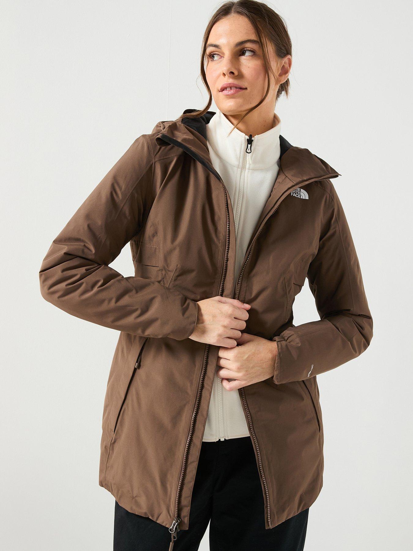The North Face Womens Hikesteller Insulated Parka Jacket - Brown