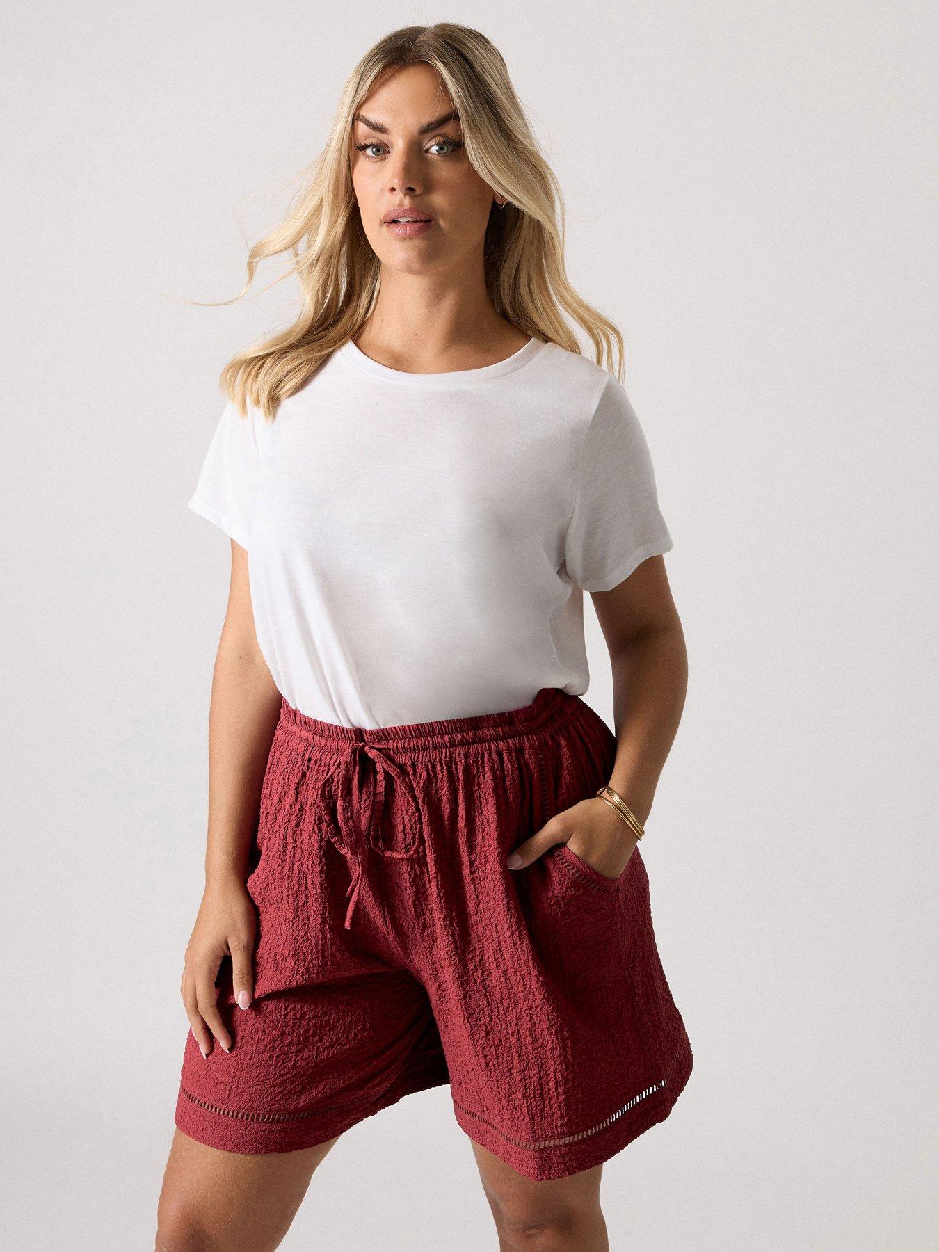 undefined Curve Ladder Shorts - Red