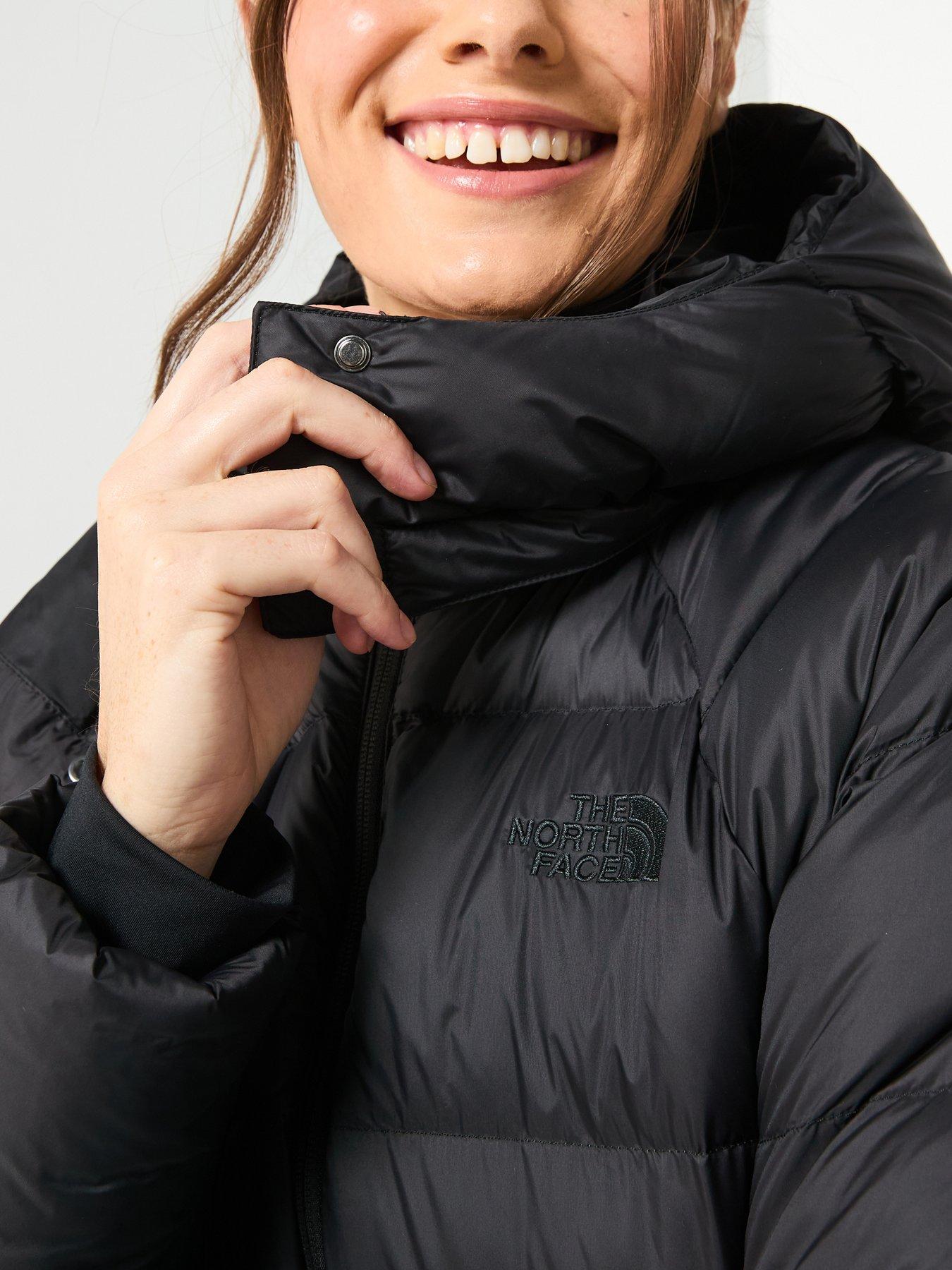 Image 4 of 6 of The North Face Womens Hydrenalite City Long Down Hooded Parka Jacket- Black