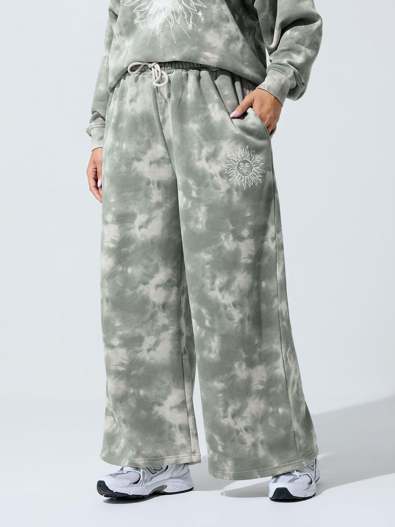 undefined Curve Tie Dye Jogger - Grey
