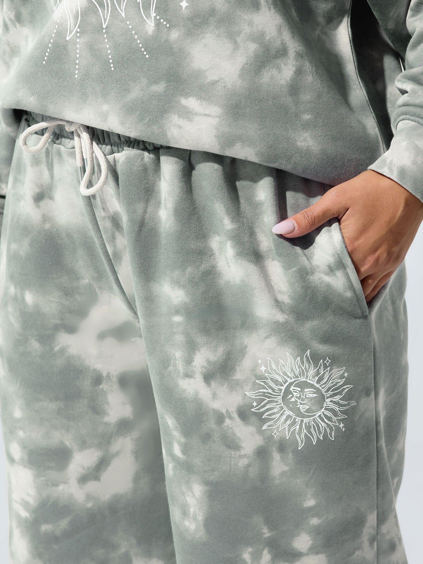Image 4 of 4 of Yours Curve Tie Dye Jogger - Grey